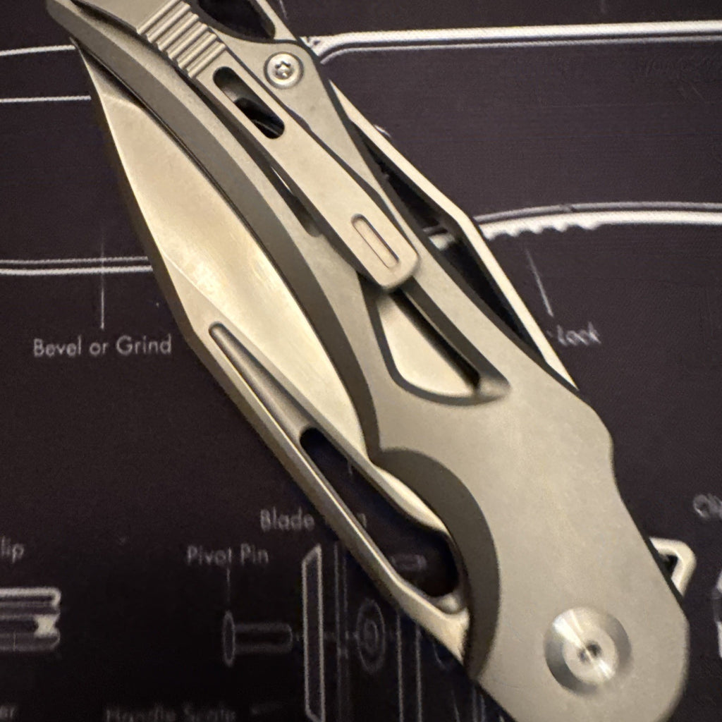 🔥Dreamtech M390 Blade, Button Lock, Titanium Handle,  Model: D3665G 🔥