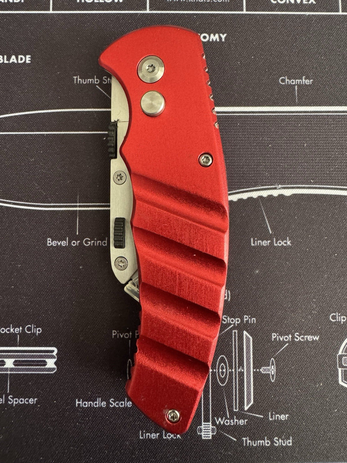 Marble’s Utility Knife Red Aluminium Handle
