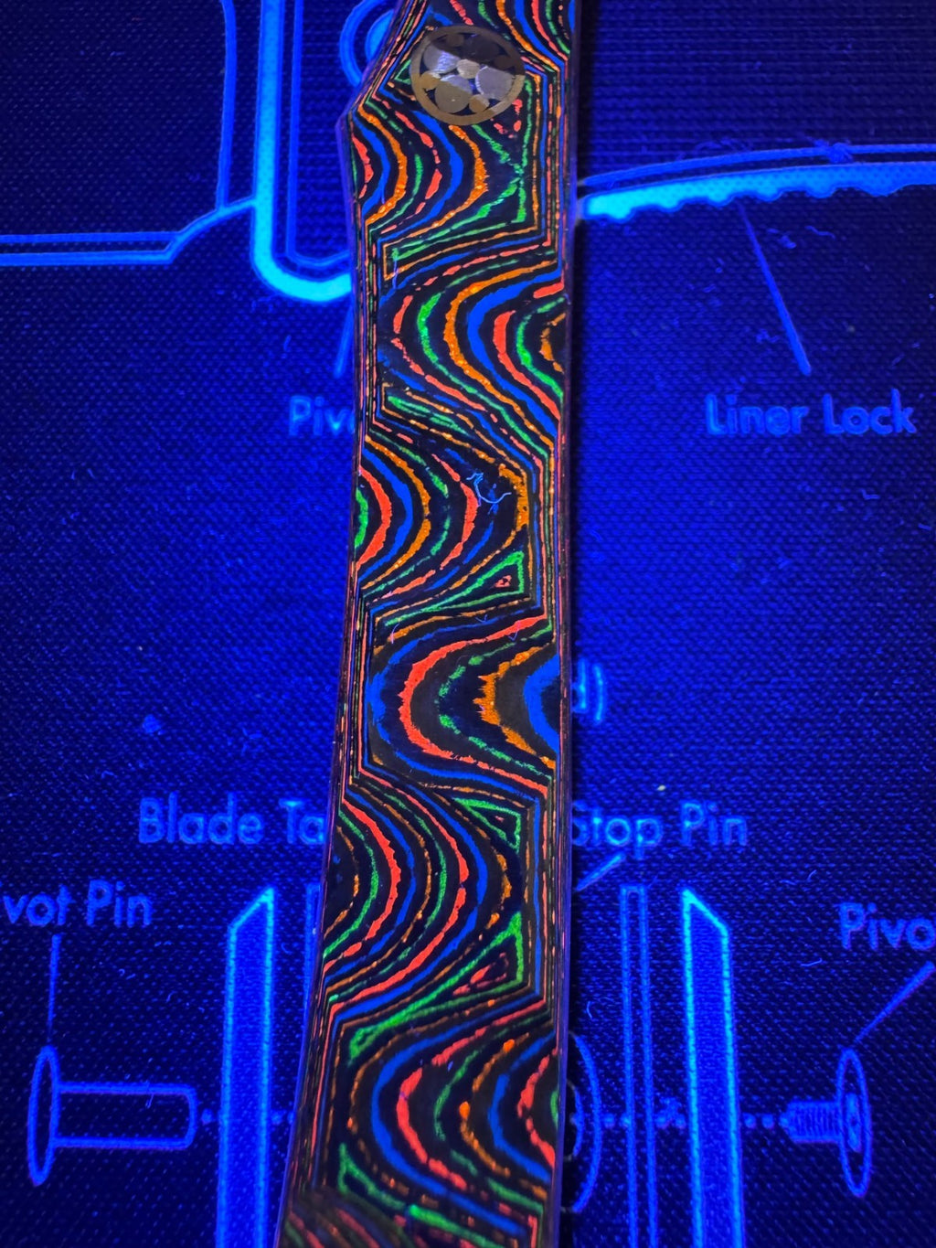 Christian Lishen Mini Scalpel 80s Camo Carbon Sculpted Handle - AEB-L Steel