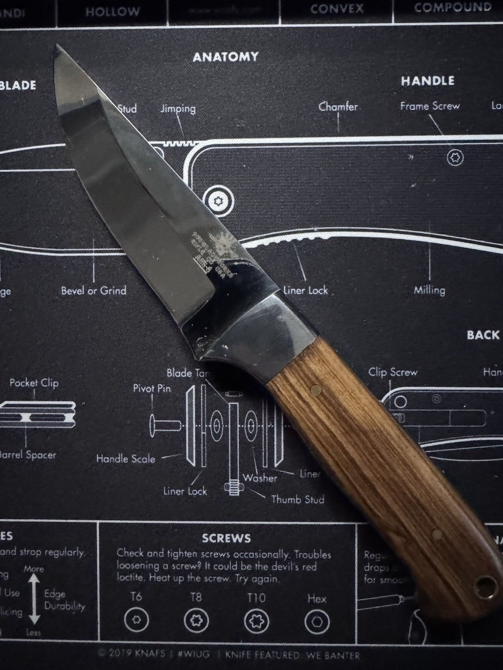 970 Blade Works Hand Made Hand Forged Steel Fixed Blade With Sheath