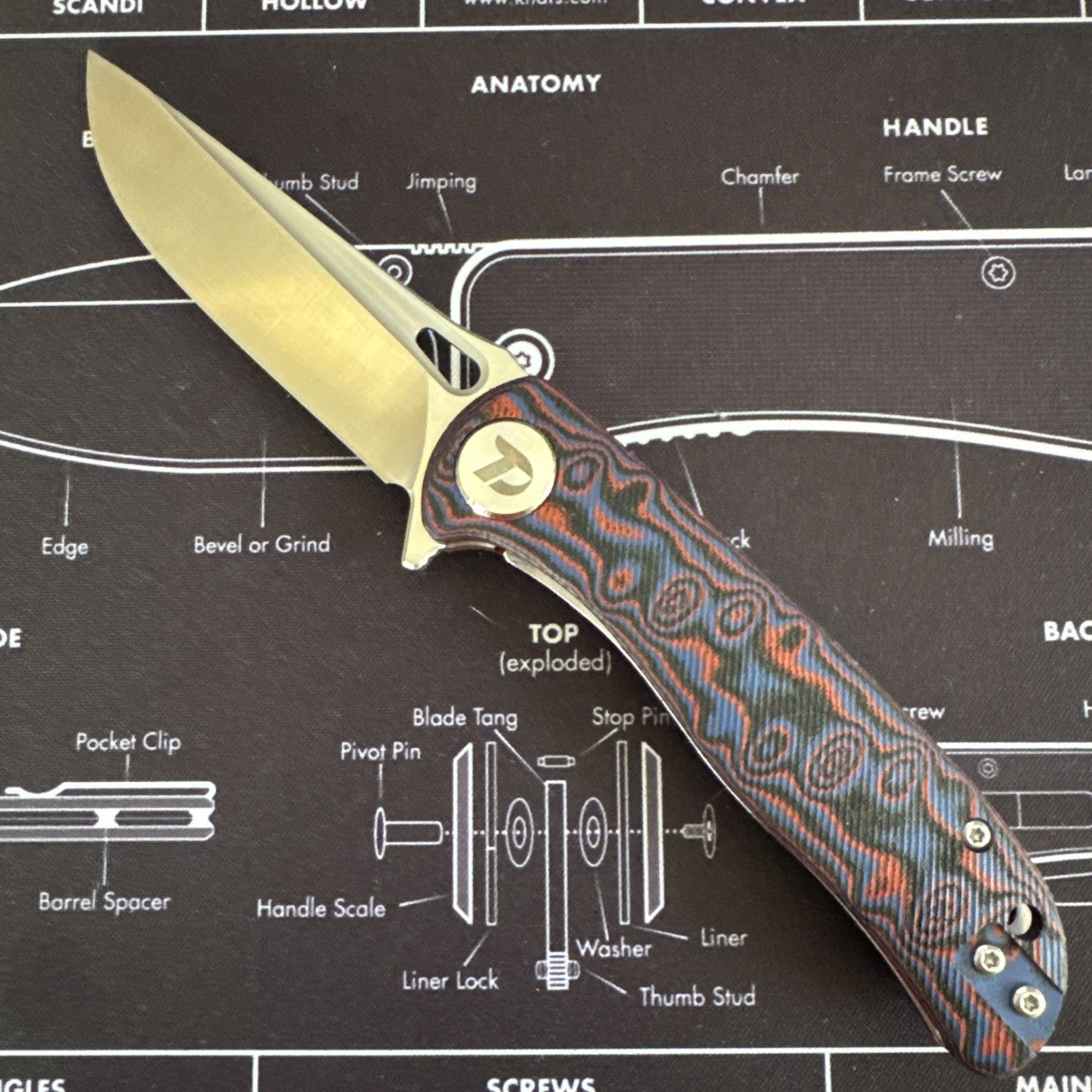 Dreamtech Spiderman Micarta Handle D2 Steel