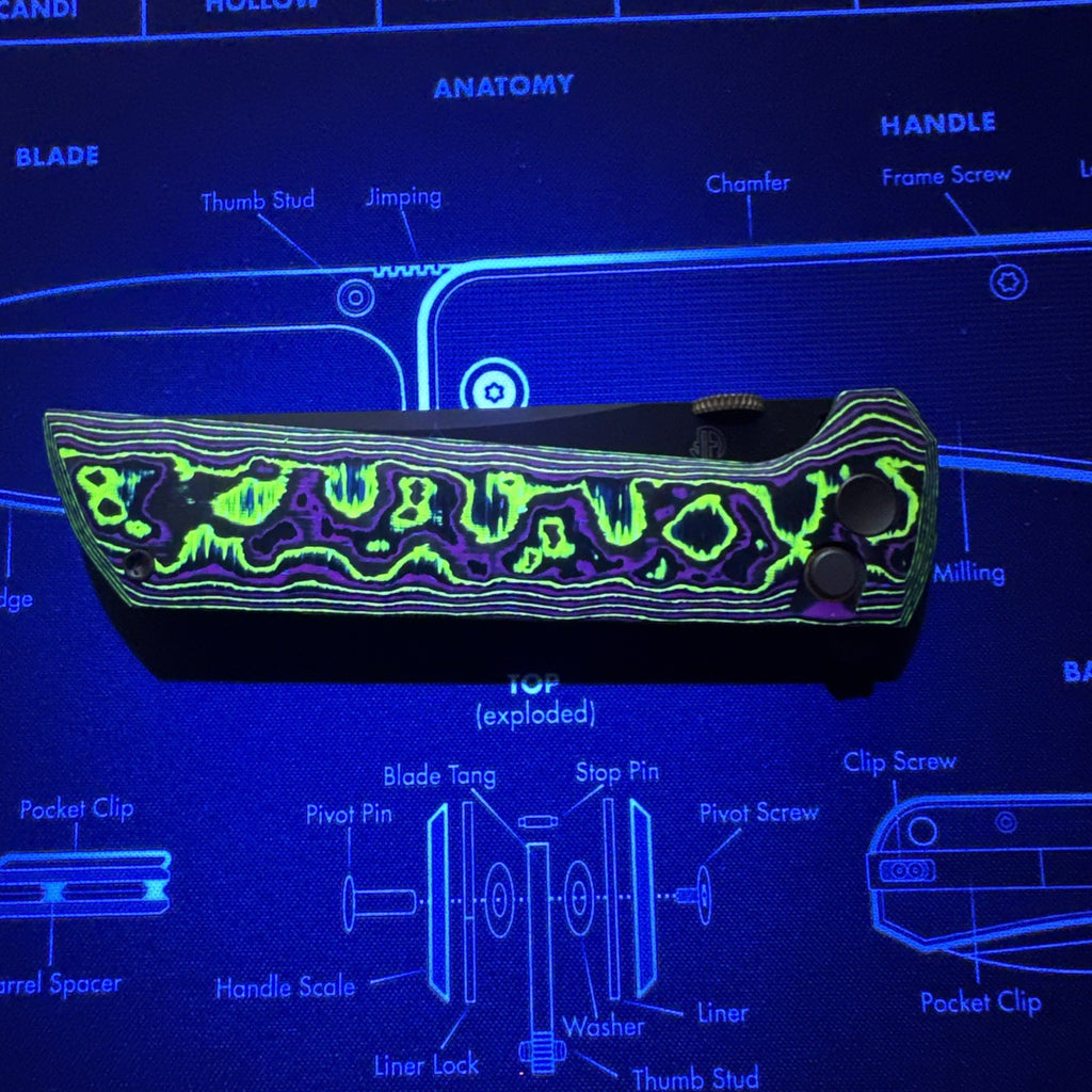 SOLD OUT - Northern Mountain Chop 2 Joker Knife UV Reactive