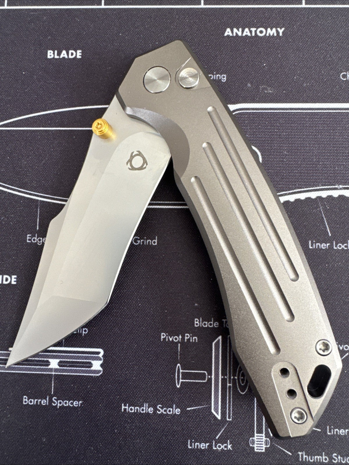 SixLeaf SL-82-Gray Folding Knife 14C28N Blade aluminum alloy Handle Pocket Knife
