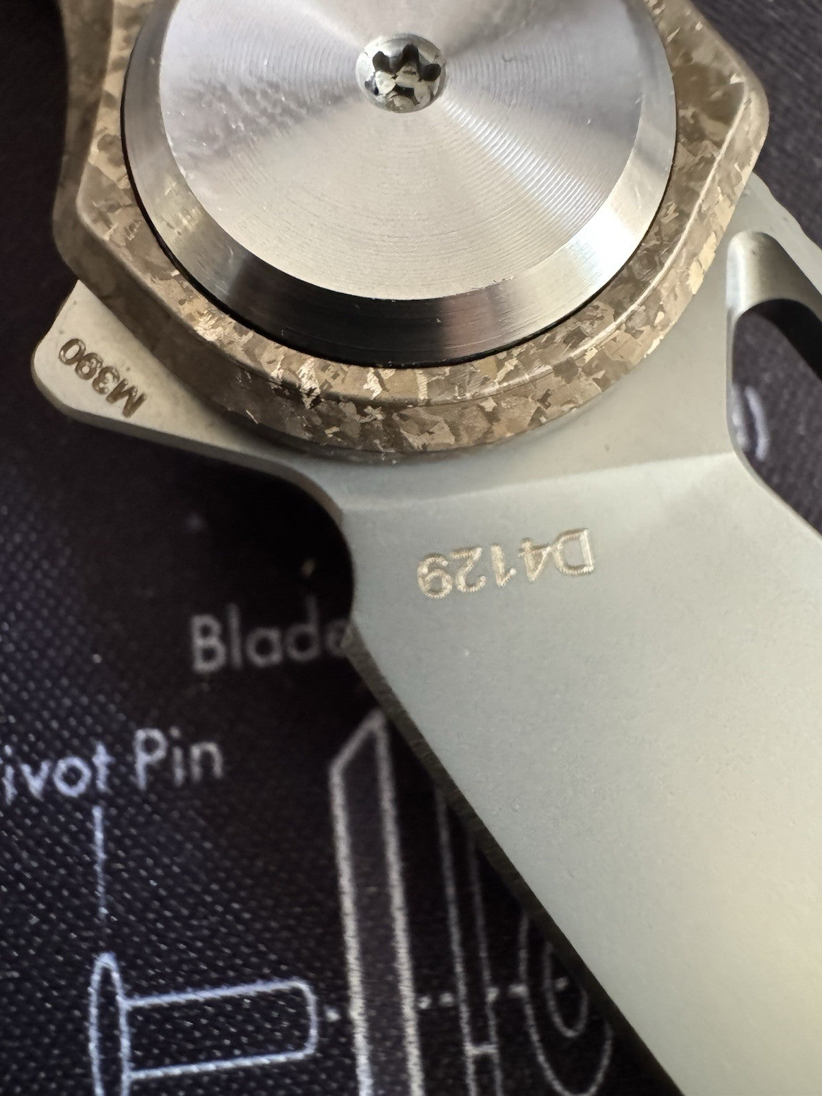 RARE Shot Show Dreamtech Prototype / Sample - M390 Cristalized Titanium D4129