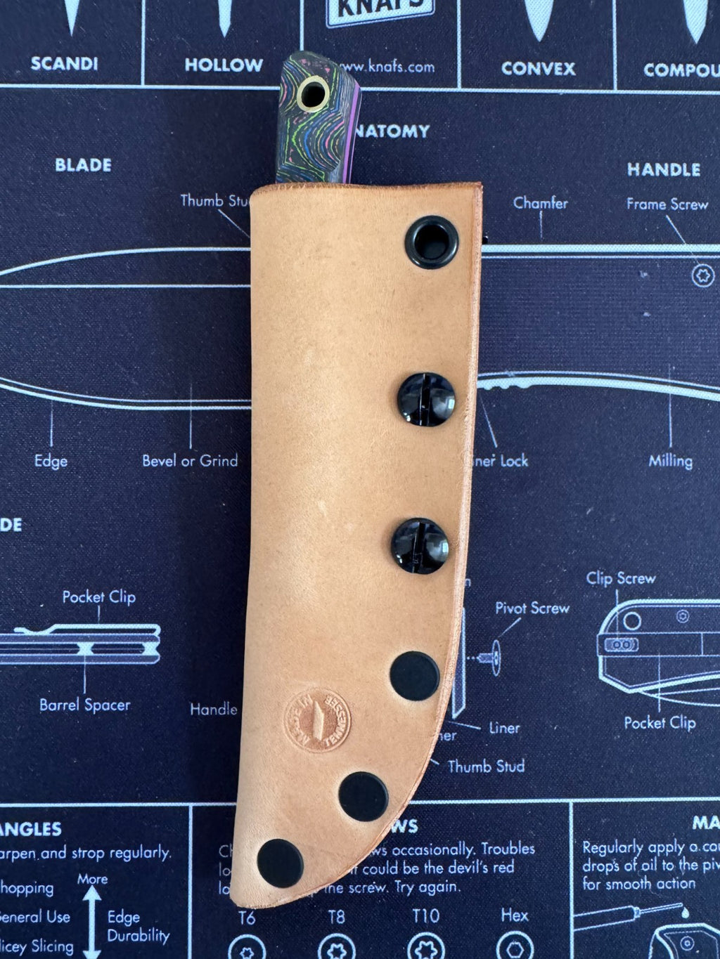 Christian Lishen Mini Scalpel 80s Camo Carbon Sculpted Handle - AEB-L Steel