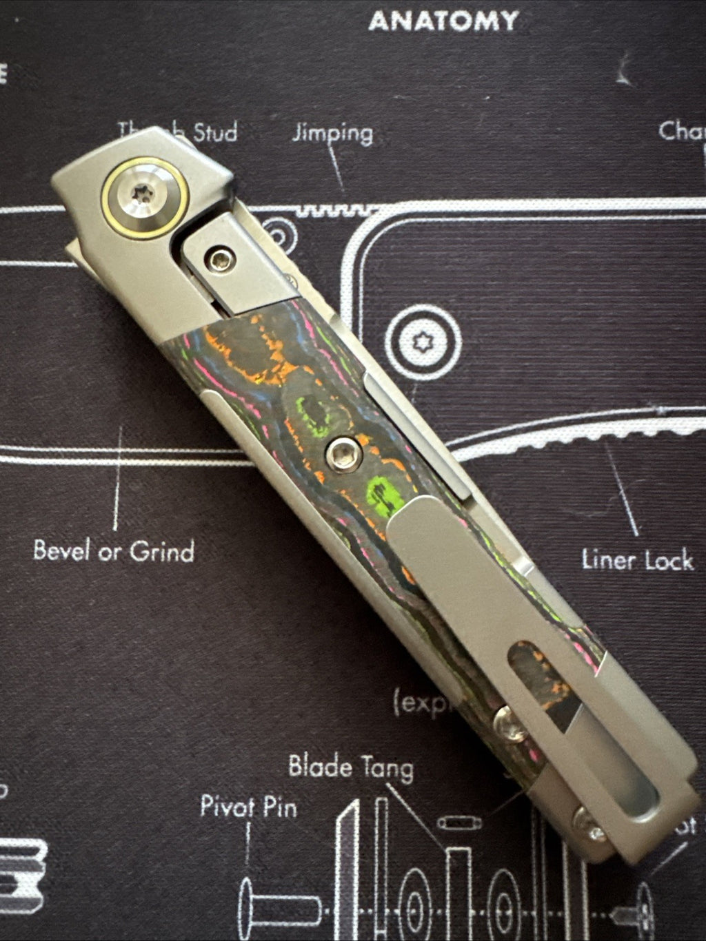 KANSEPT Kitpu Flipper Stonewashed Titanium with 80S Camocarbon