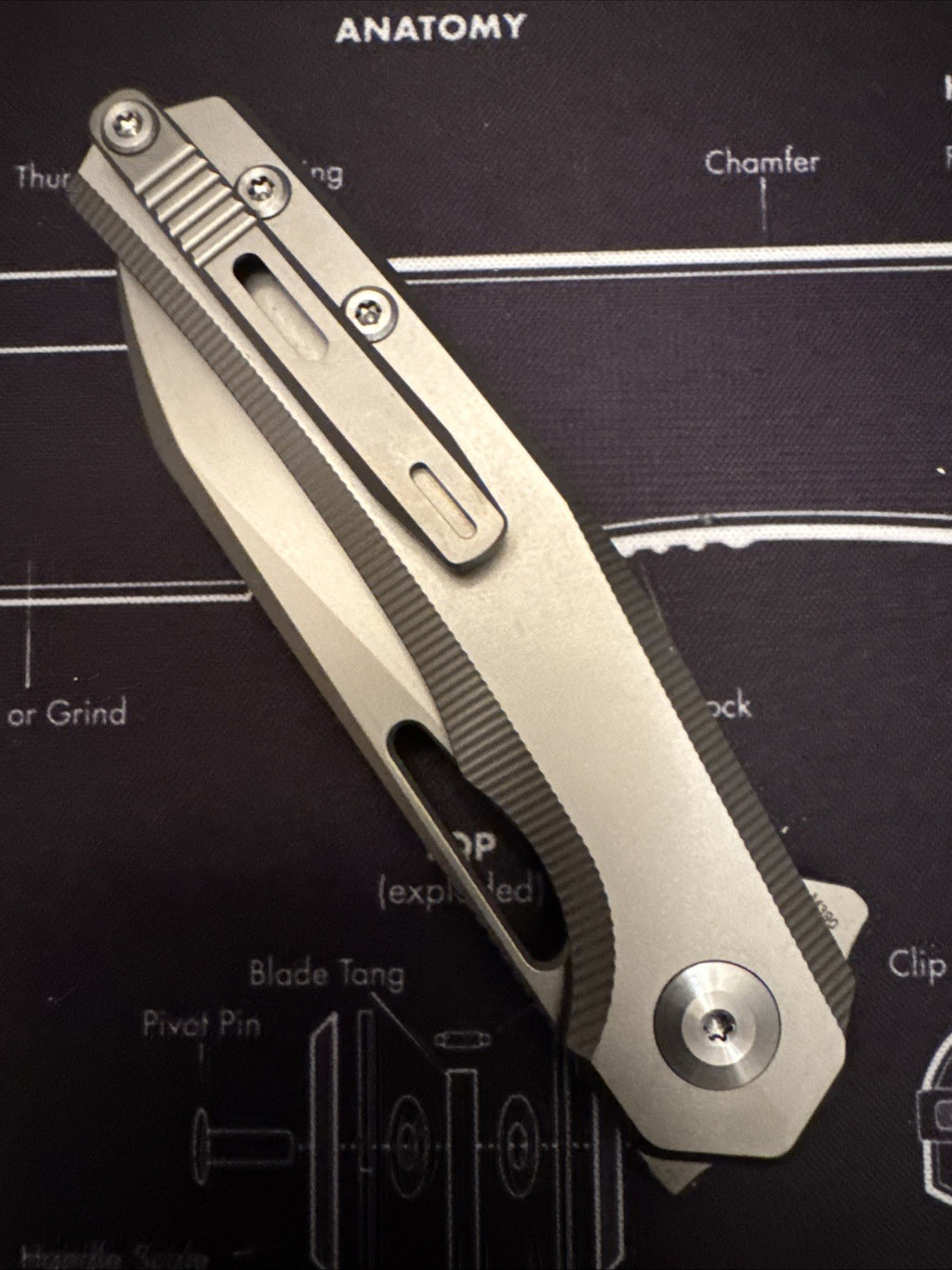🔥Dreamtech M390 Blade, Button Lock, Titanium Handle,  Model: D4281G 🔥