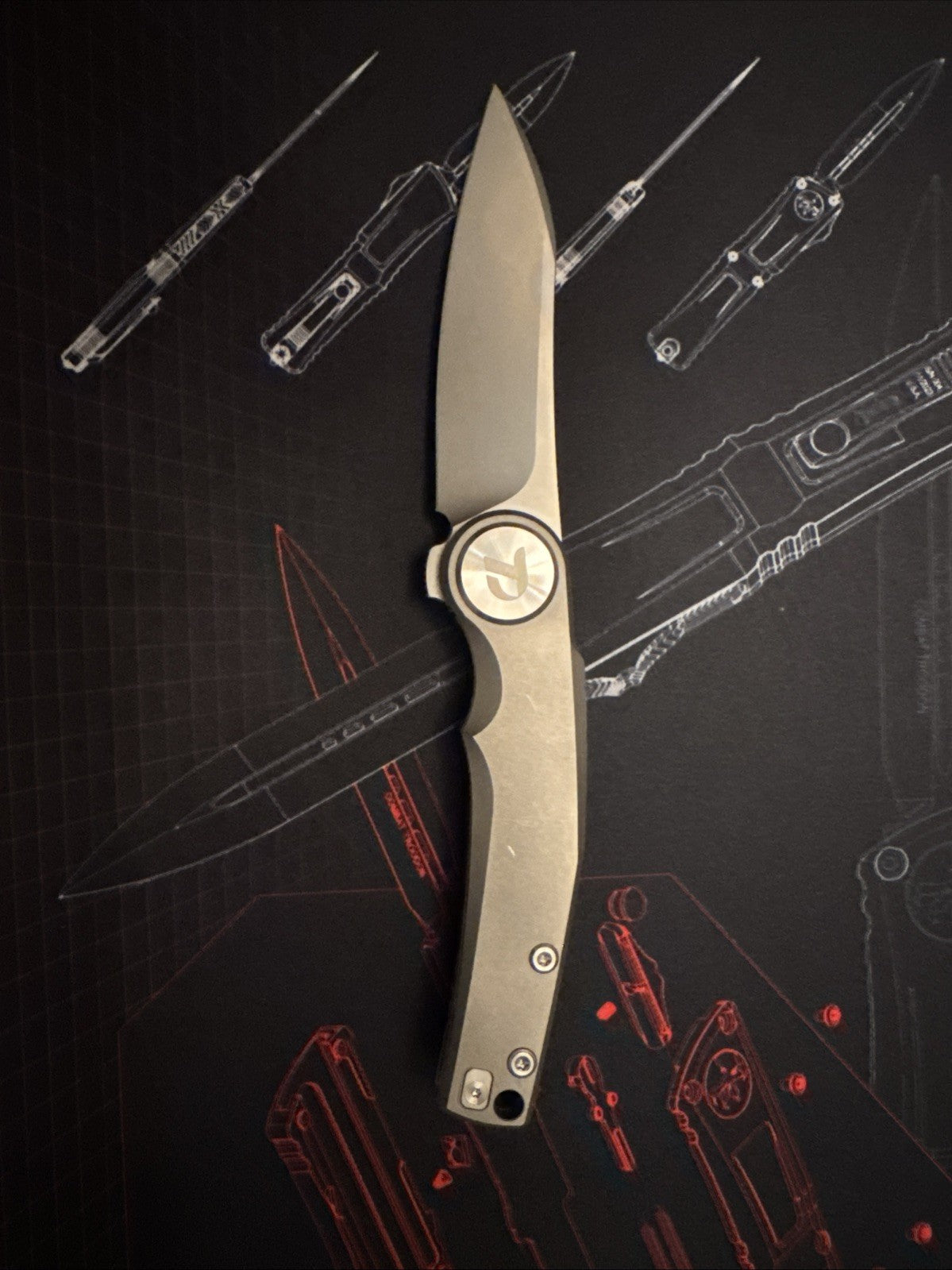 Dreamtech Dtk618tg Titanium M390 Pocket Knife Titanium Handle