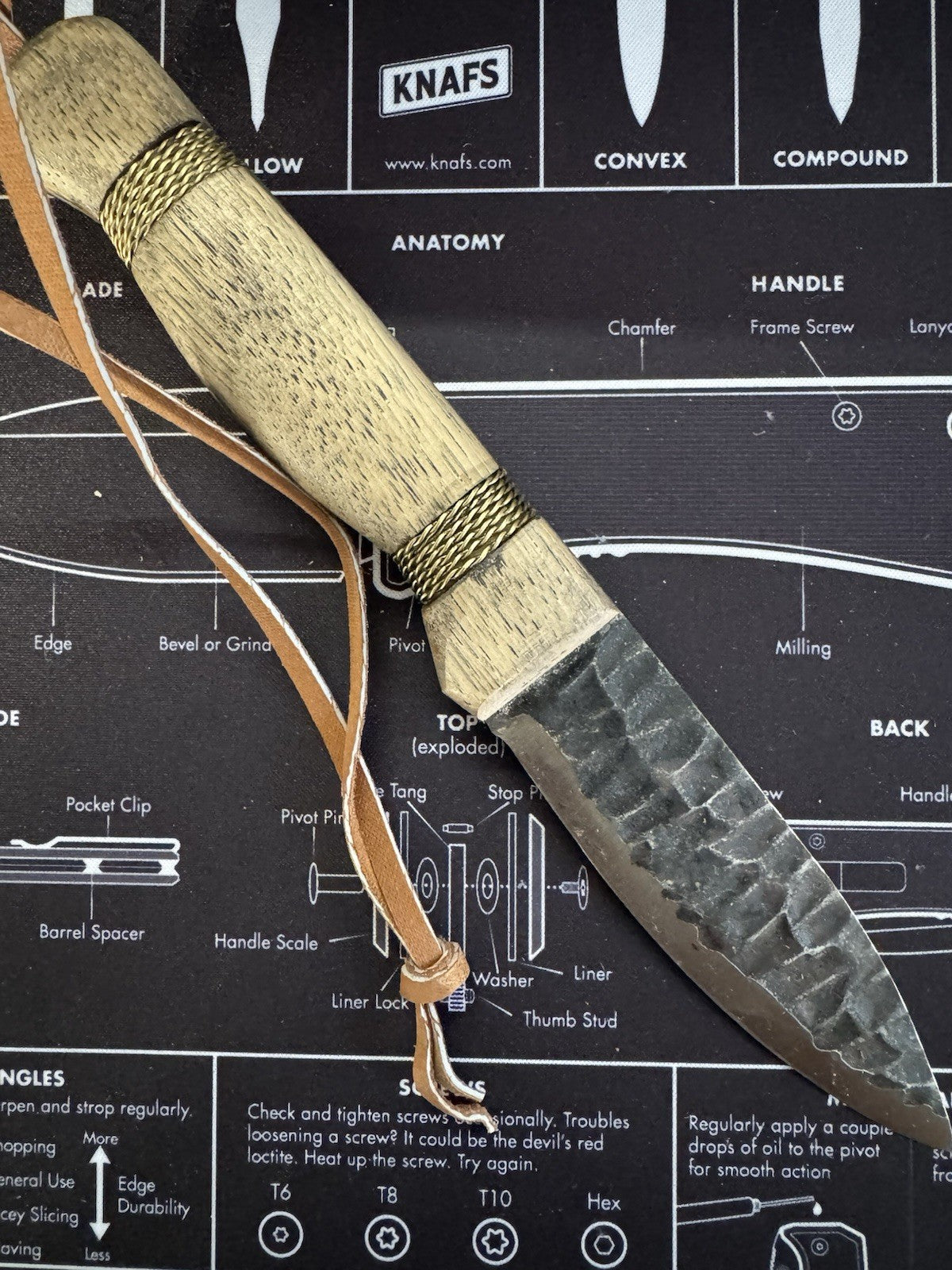 Condor Cavelore Fixed Knife 4.25" 1095HC Steel Blade American Hickory Handle