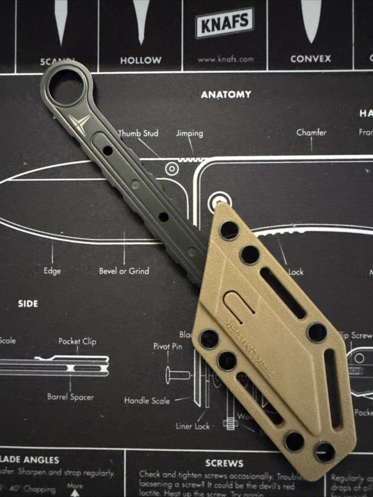 TAKUMITAK 6.5" Full Tang Utility EDC Fixed Blade Knives w/ MOLLE Webbing Clip