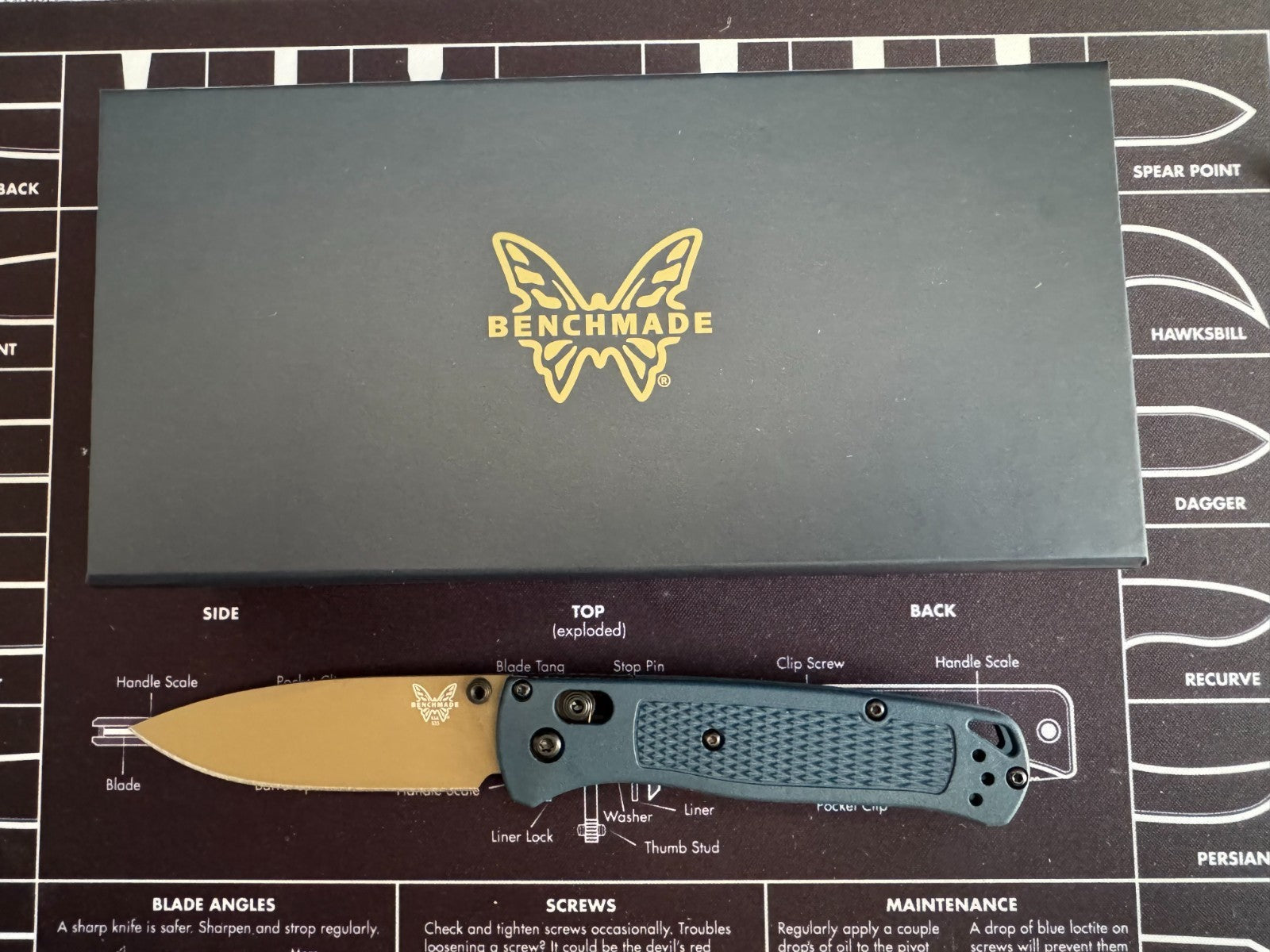 Benchmade Bugout® | Crater Blue Grivory®