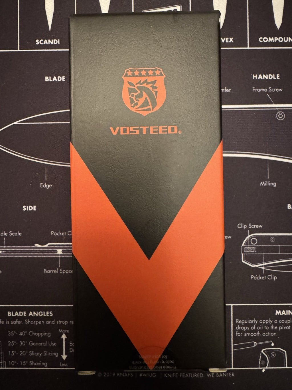 Vosteed Marten Silver- Top Liner Lock (2.98" 154CM Blade & Aluminum Handle)