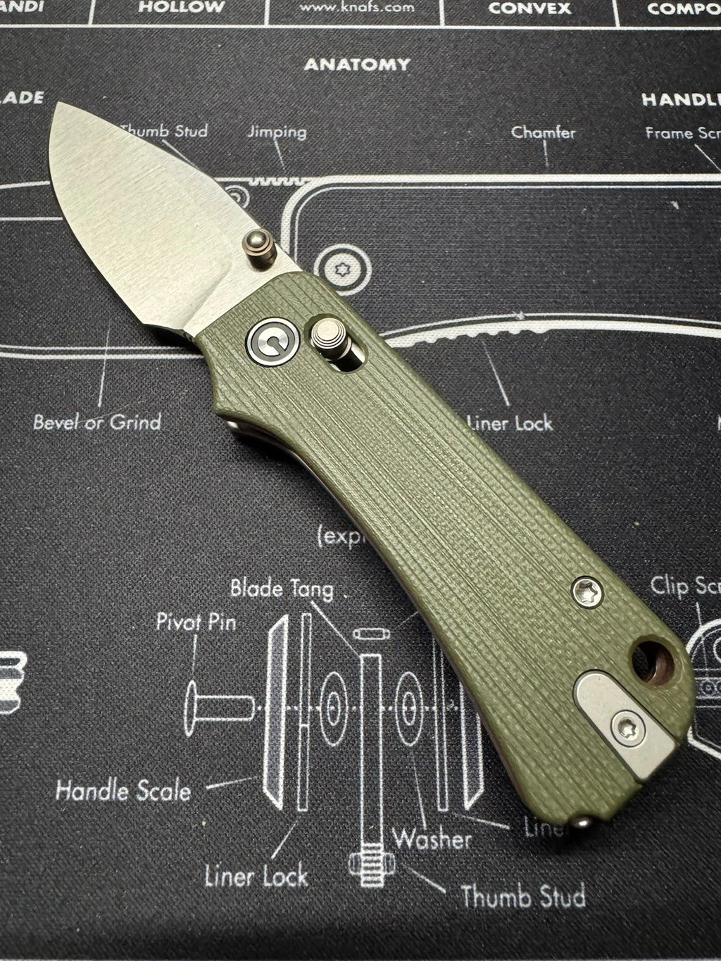 Civivi Baby Banter 2 Crossbar Lock Green Micarta - With Bootie Tools