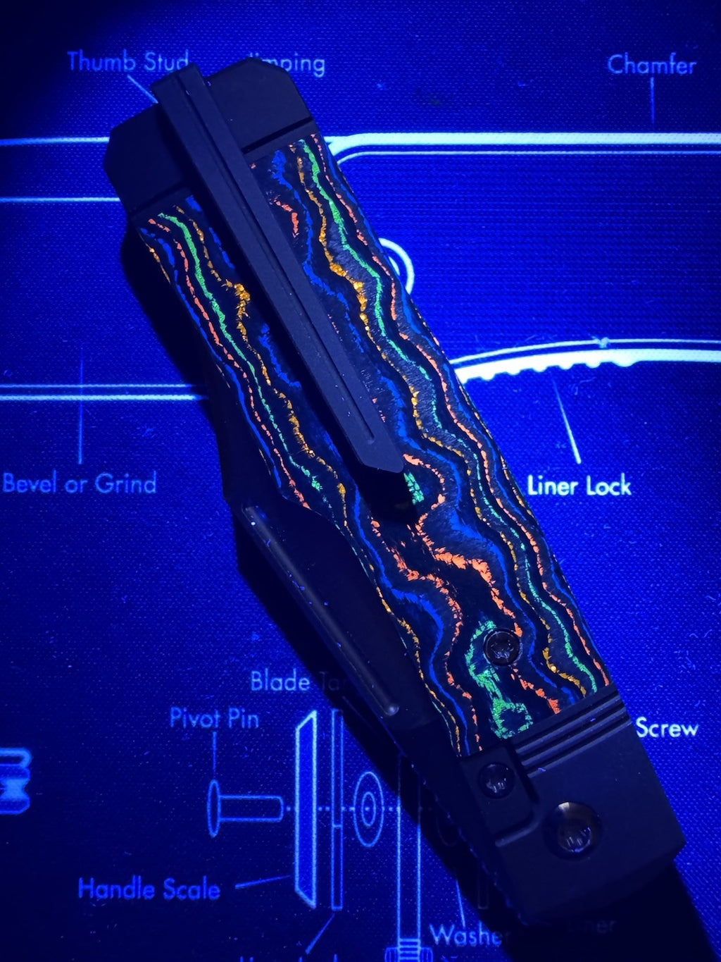 Jack Wolf Knives - GUNSLINGER JACK - CAMOCARBON 80S