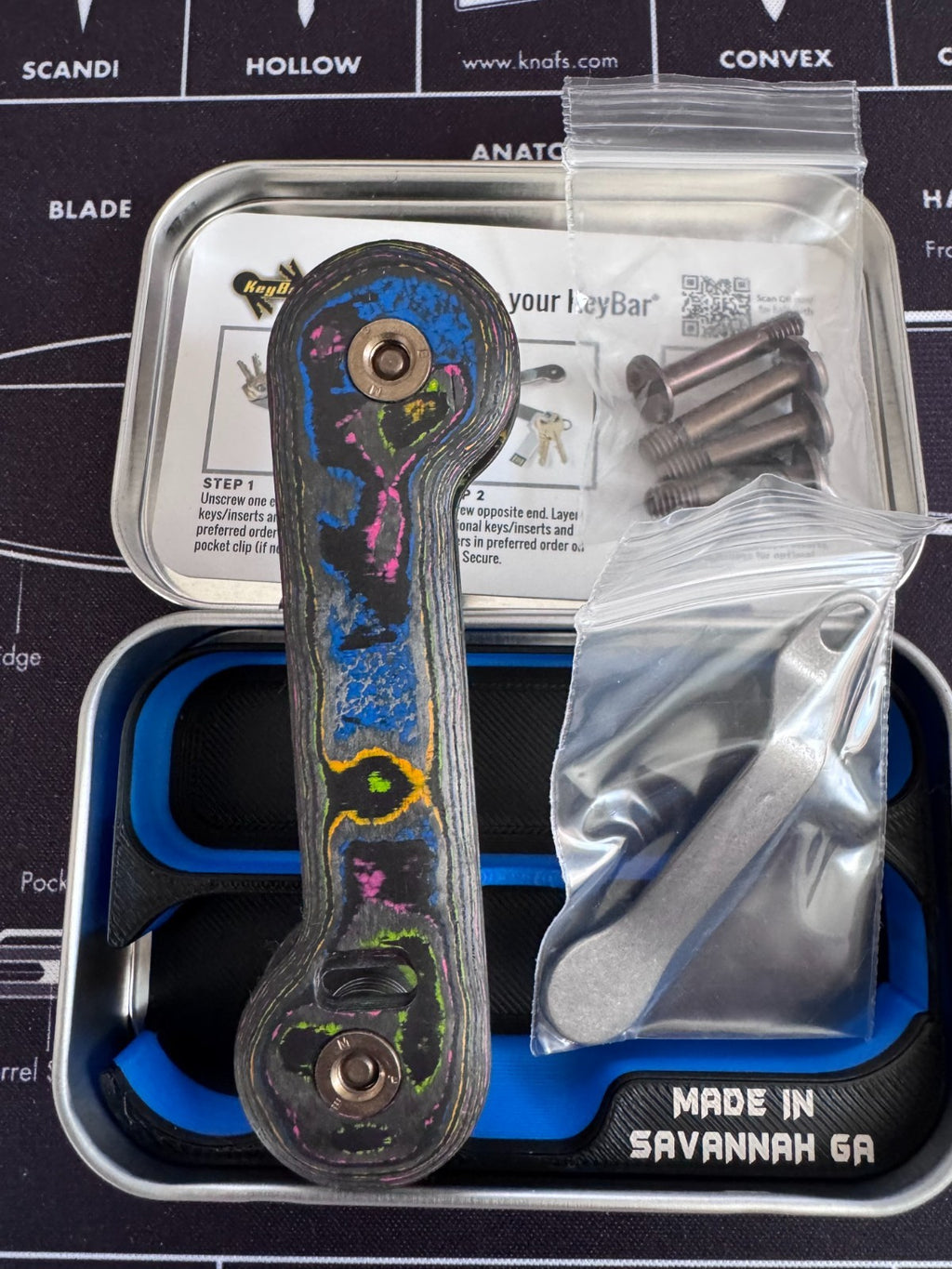 Exclusive KeyBar Camo Carbon 80s Rounder Edges Organize Keys Without Noisiness