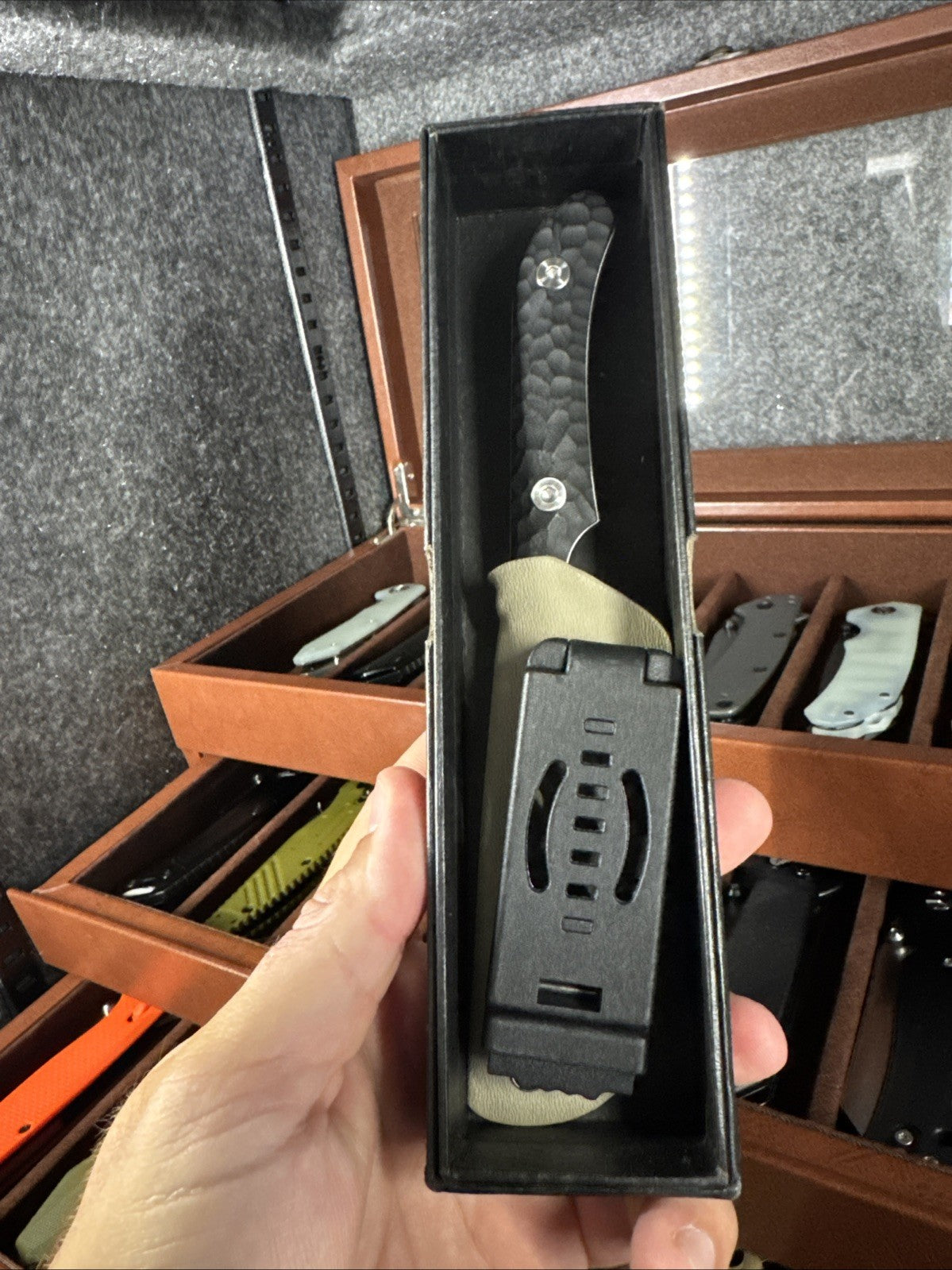 Fixed Blade Black D2 Steel - USA Made