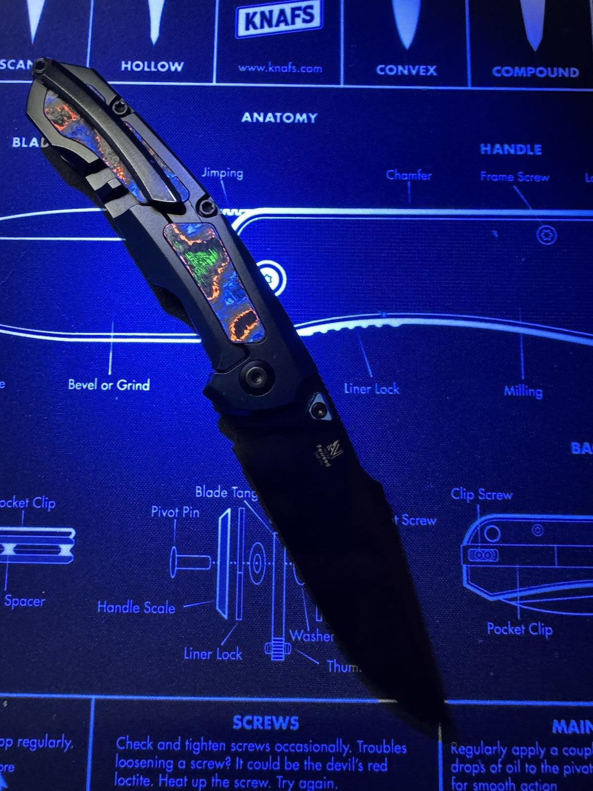Kizer Cutlery Feweed S45VN & Titanium + 80s Camo CF (3" Black) 