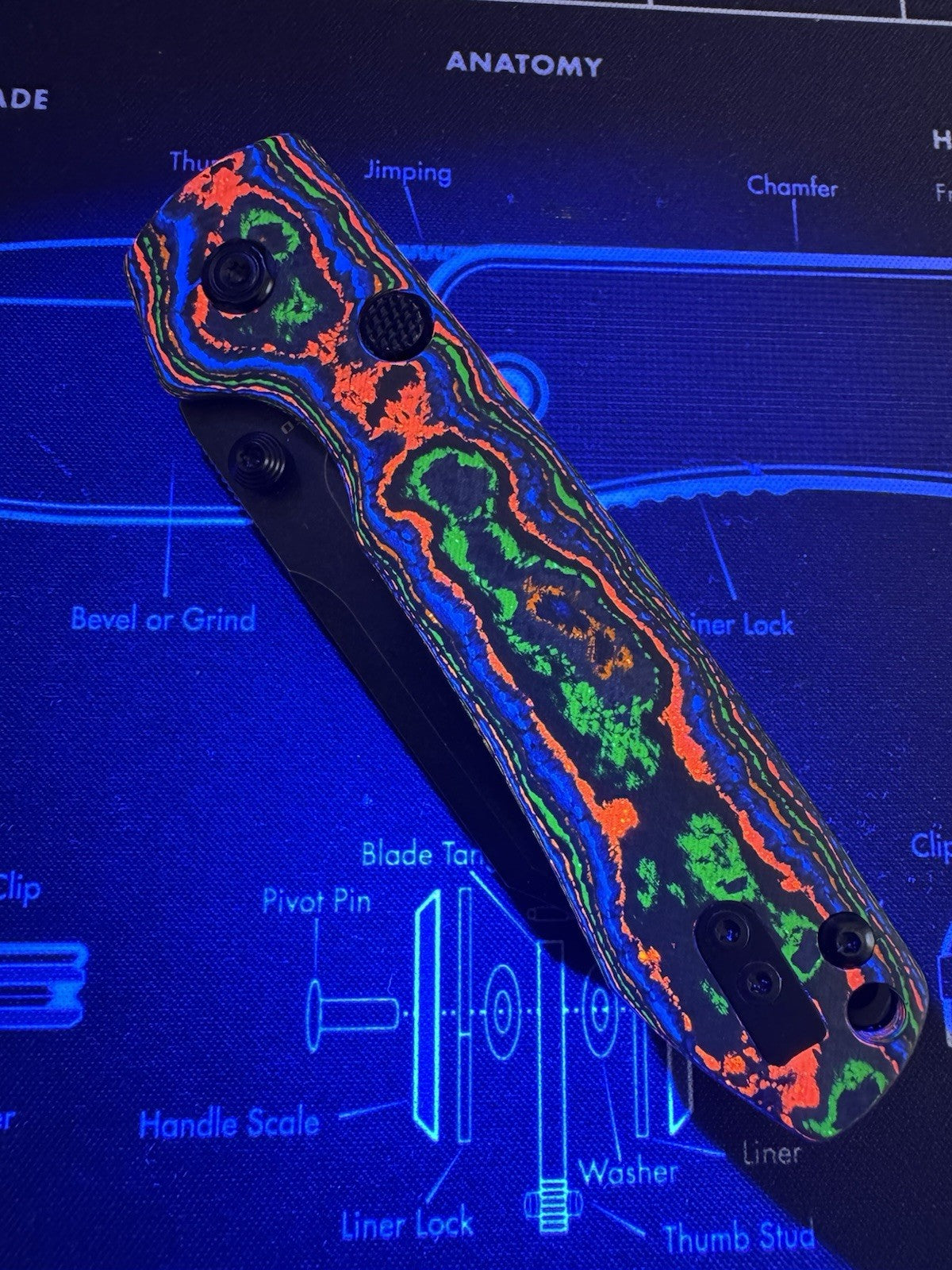 Vosteed Raccoon M390 Black 80s Camo Carbon Fiber BR OP Exclusive