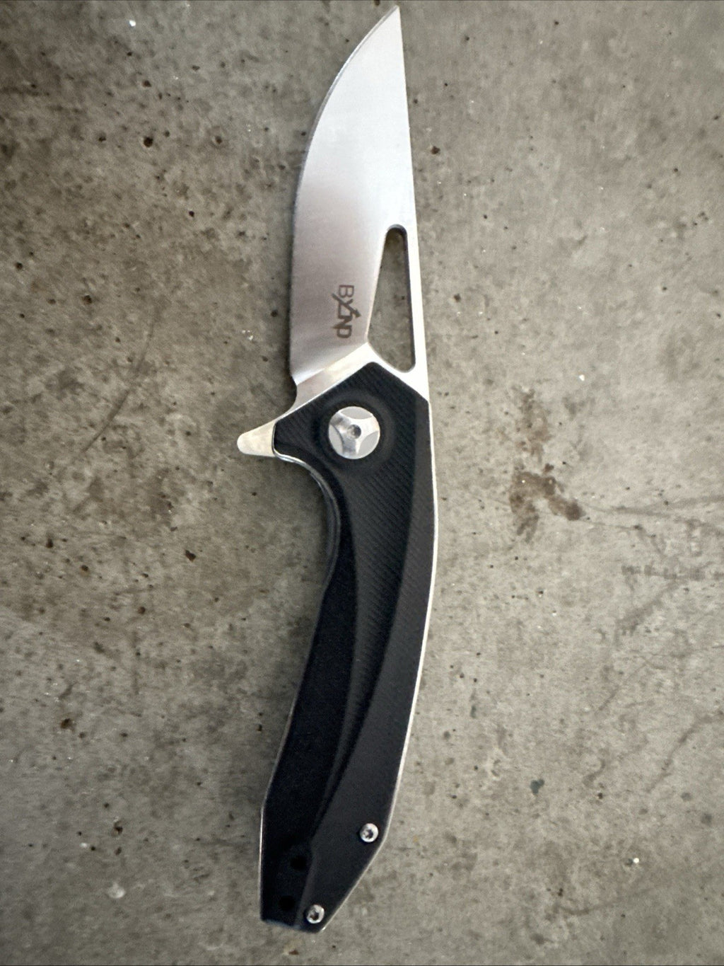 Beyond EDC Sirocco Folding Knife 3.25" D2 Tool Steel Blade Black G10 Handle