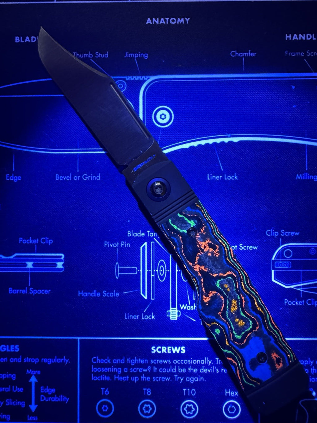 Jack Wolf Knives - GUNSLINGER JACK - CAMOCARBON 80S