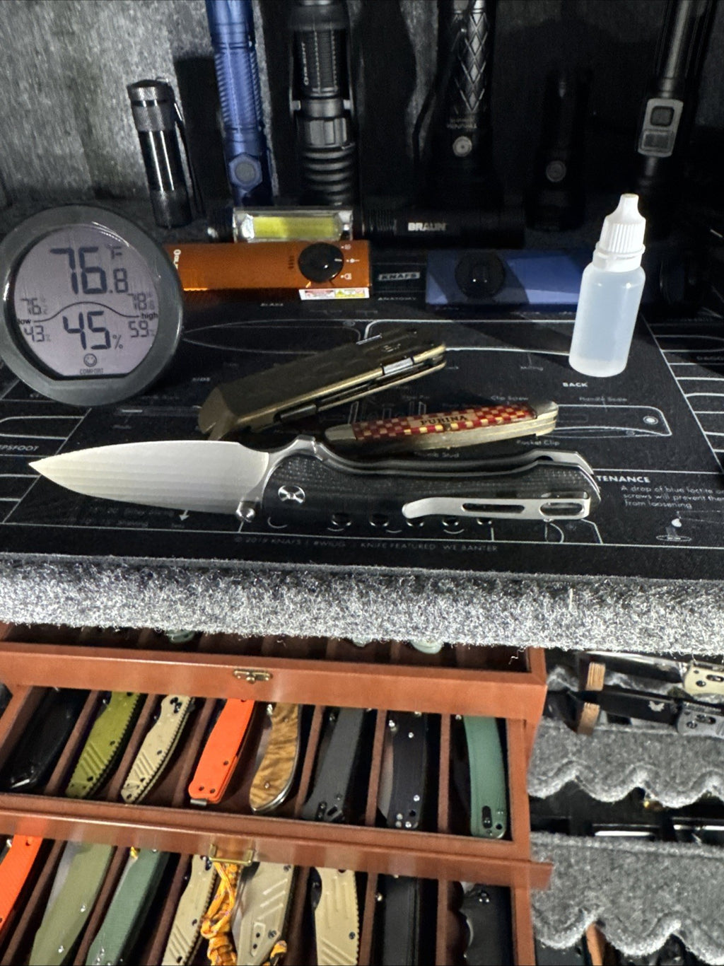 REMETTE RT-BEE 14C28N Blade Folding Pocket EDC Knives with Toothpick RT-BEE-G