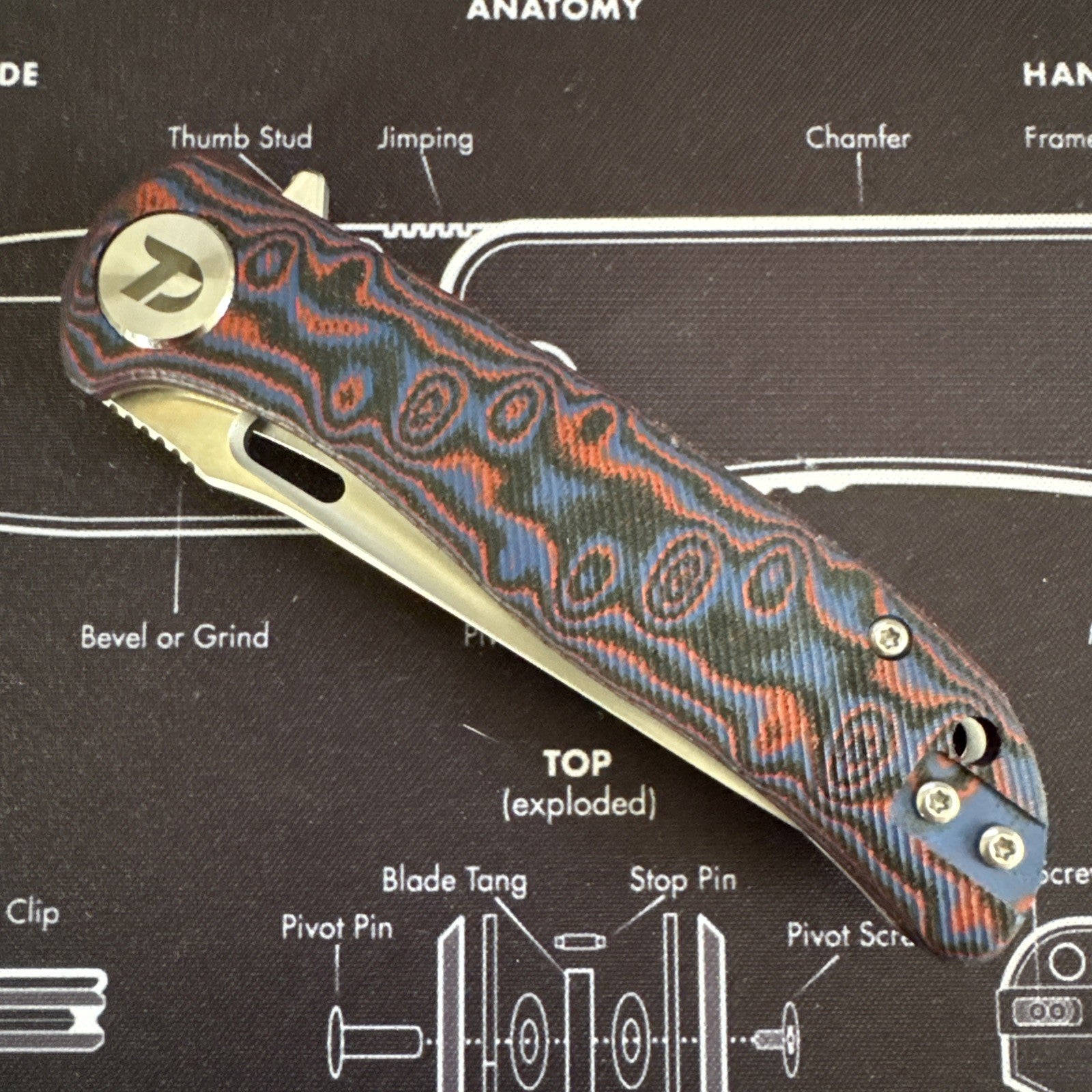 Dreamtech Spiderman Micarta Handle D2 Steel