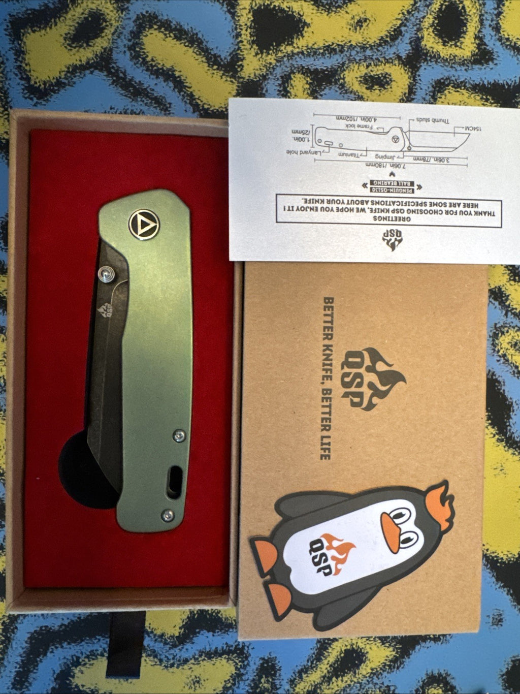 Qsp Penguin Green Titanium HANDLE