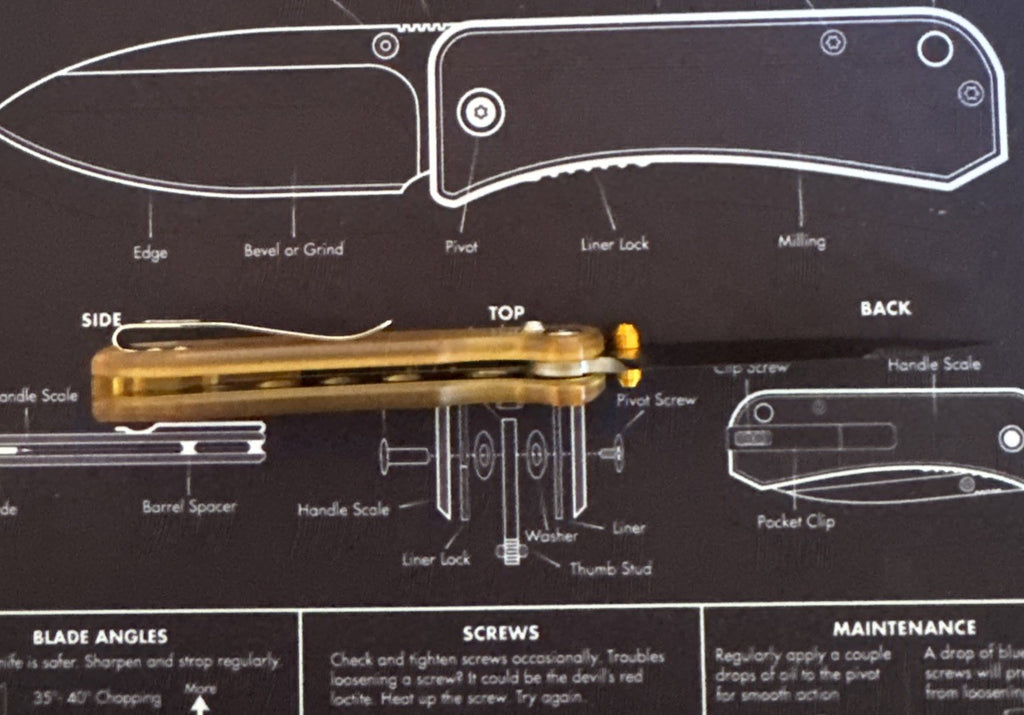 Dragonfly-Y Axis Lock EDC Folding Pocket Knife,2.99'' 14C28N Steel Blade,PEI Han
