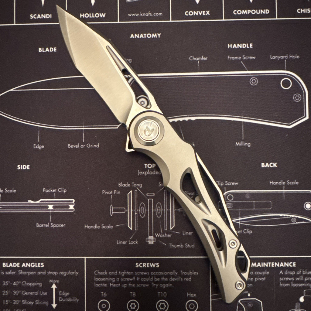 🔥Dreamtech M390 Blade, Button Lock, Titanium Handle,  Model: D3665G 🔥