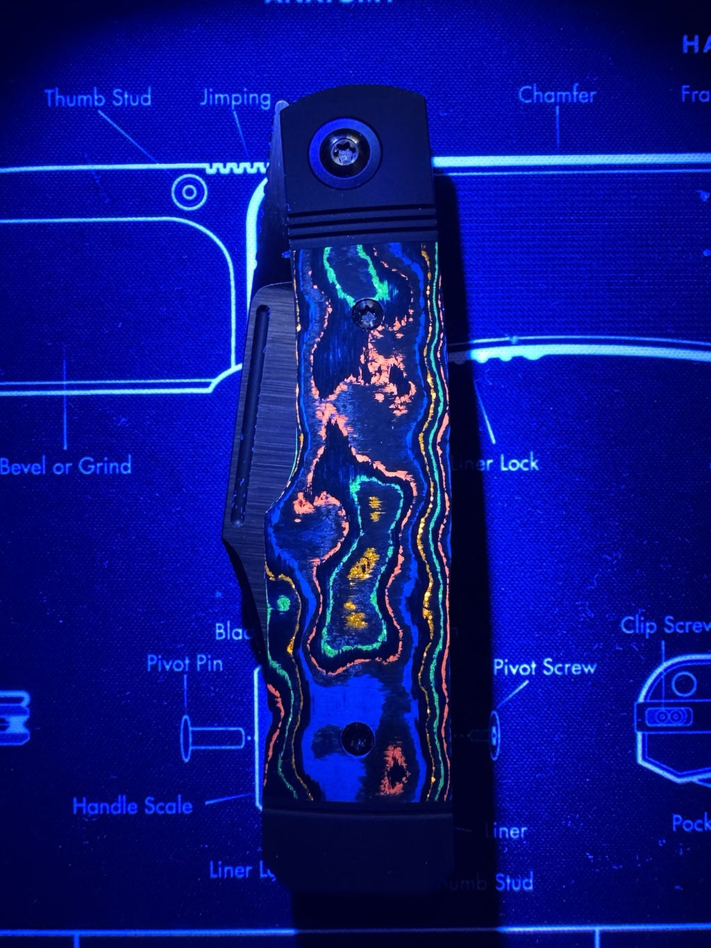 Jack Wolf Knives - GUNSLINGER JACK - CAMOCARBON 80S