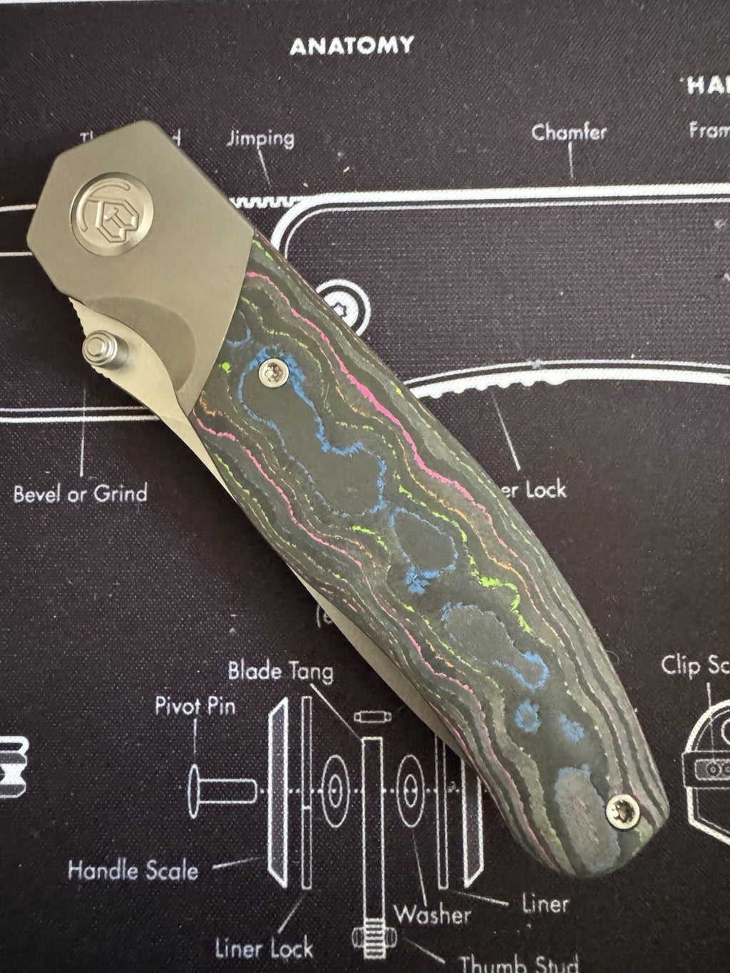 KB  Velvet Snake M390/TITANIUM & 80's Camo Carbon Fiber