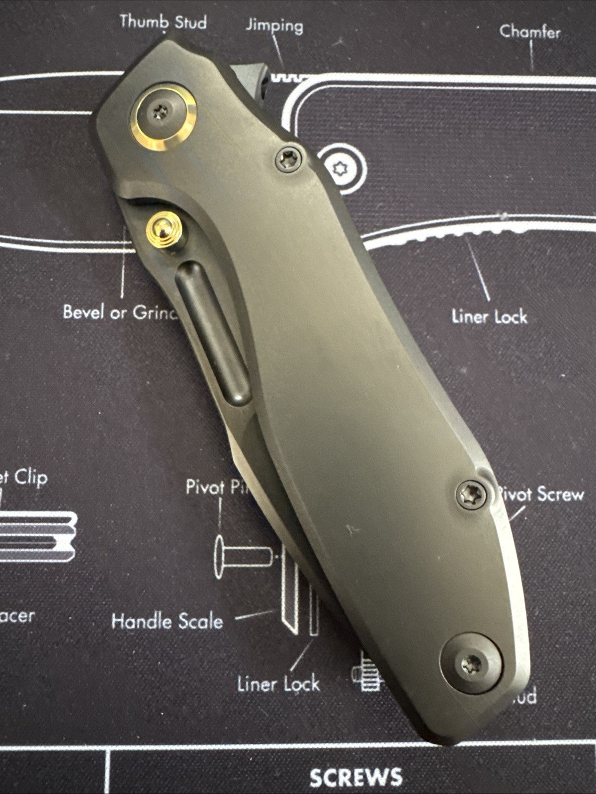 Remette RT-TwoFace Knife M390 Spear Point Blade DLC Titanium Configurable Deploy