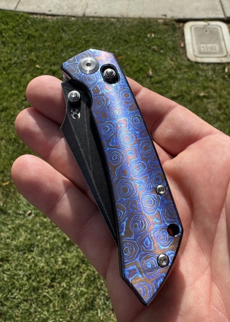KANSEPT Fenrir - Timascus Handle - Greg Schob