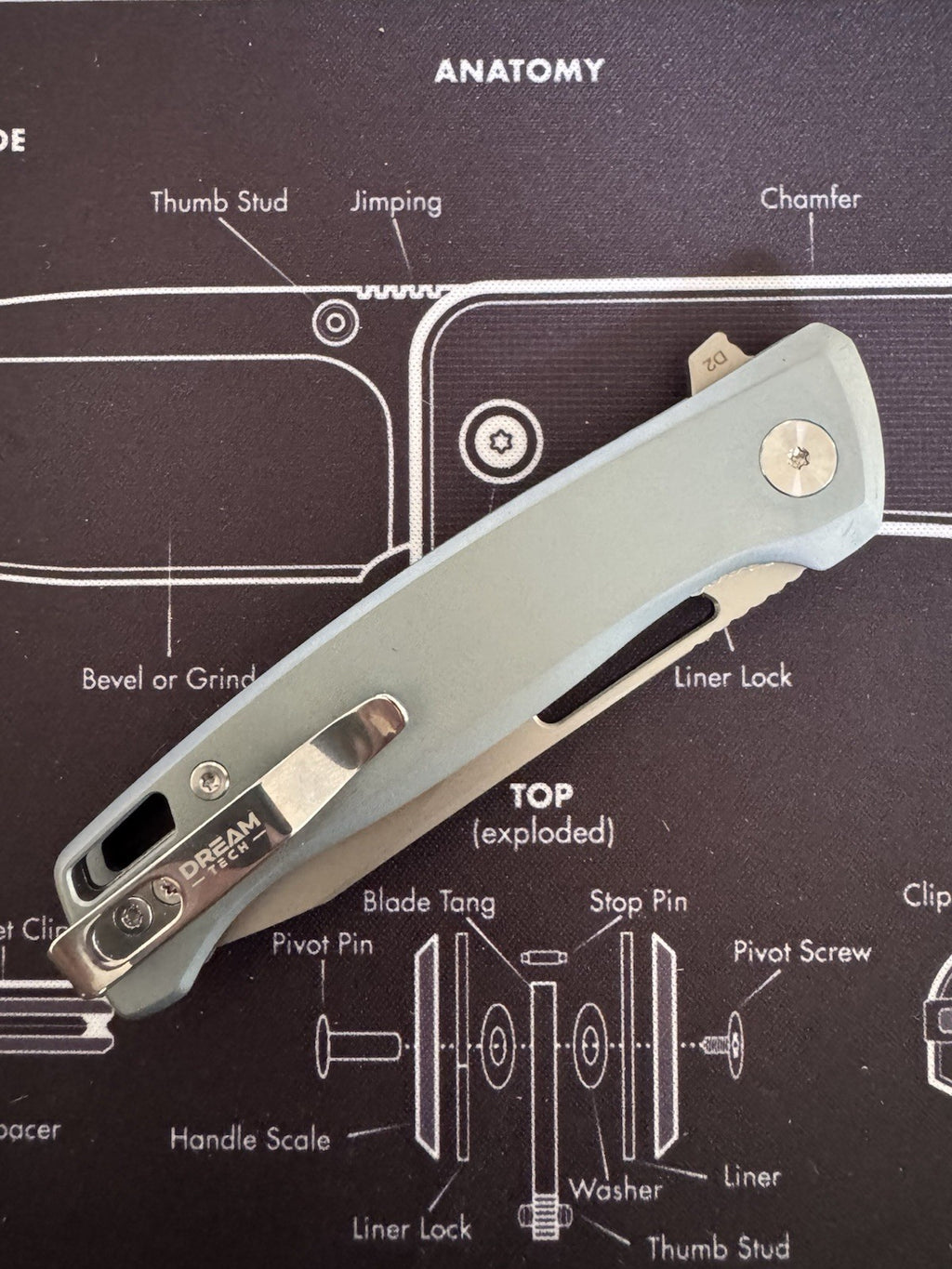 Dreamtech D4284 Titanium Handle D2 Blade