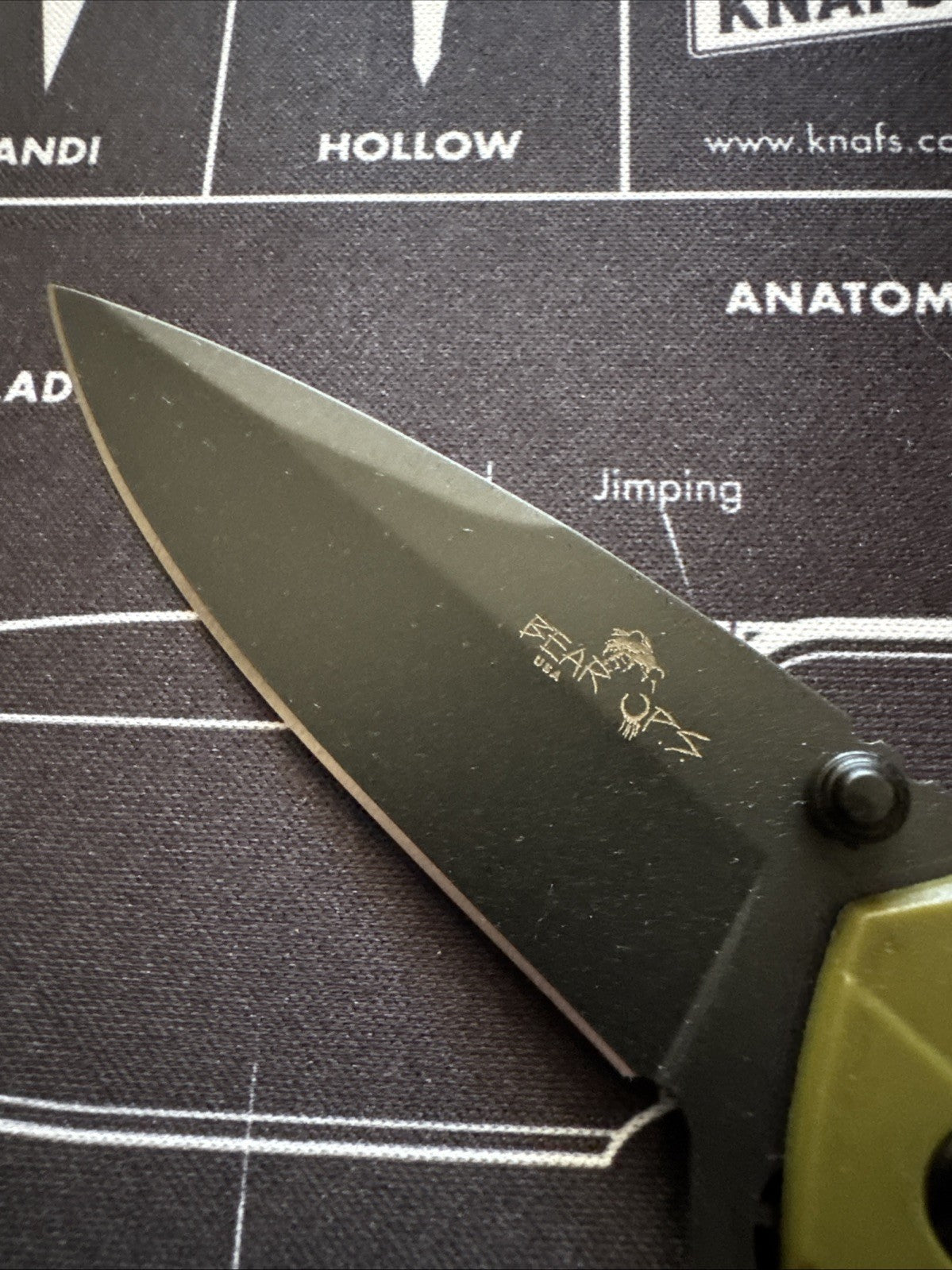 Bear & Son Rancor IX Slide Lock Flipper Knife 4-3/8" Blade - Green