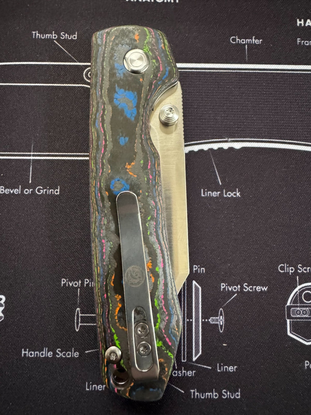 Vosteed Racoon M390 Satin 80s Camo Carbon Fiber BR OP Exclusive