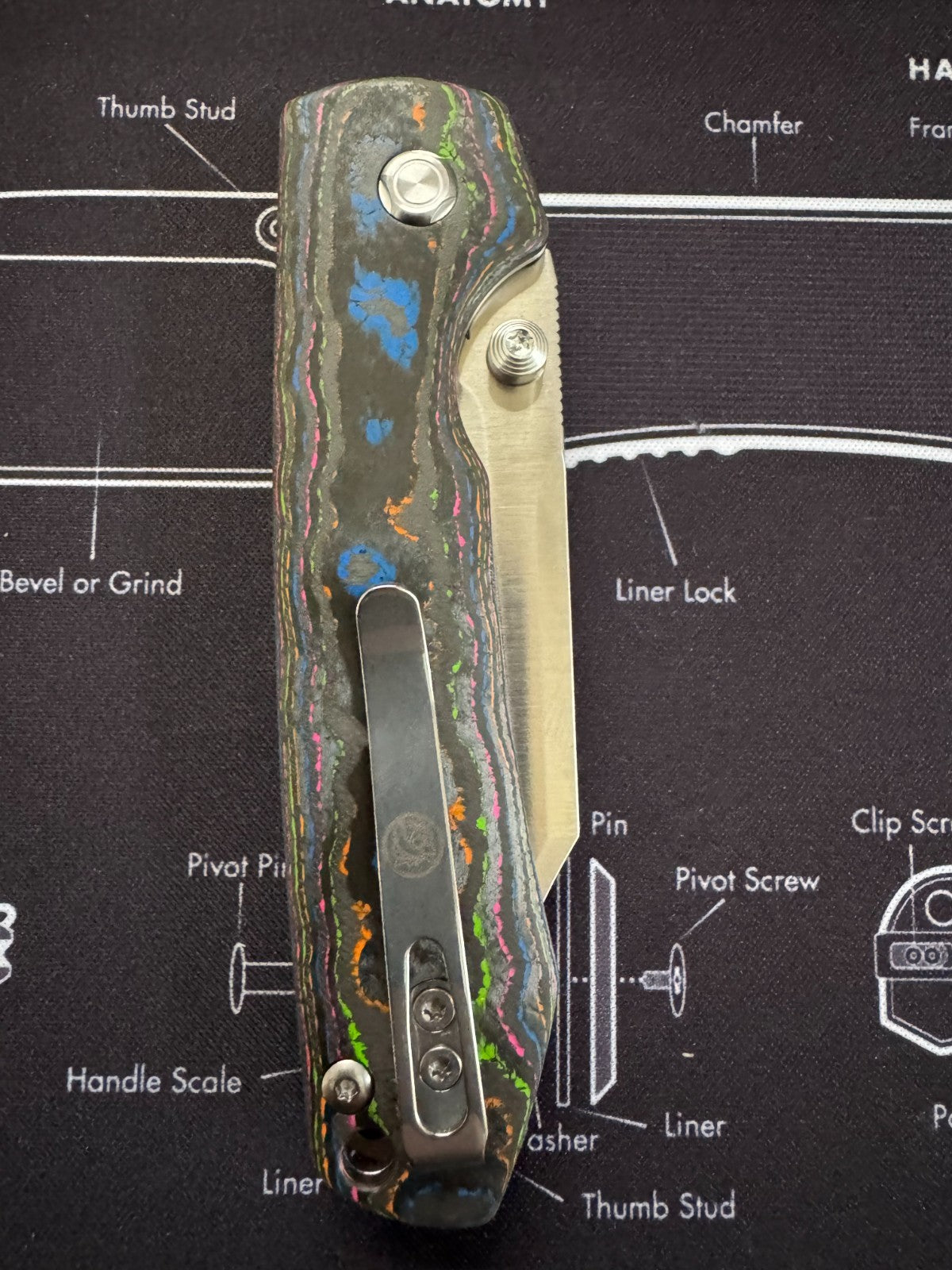 Vosteed Racoon M390 Satin 80s Camo Carbon Fiber BR OP Exclusive