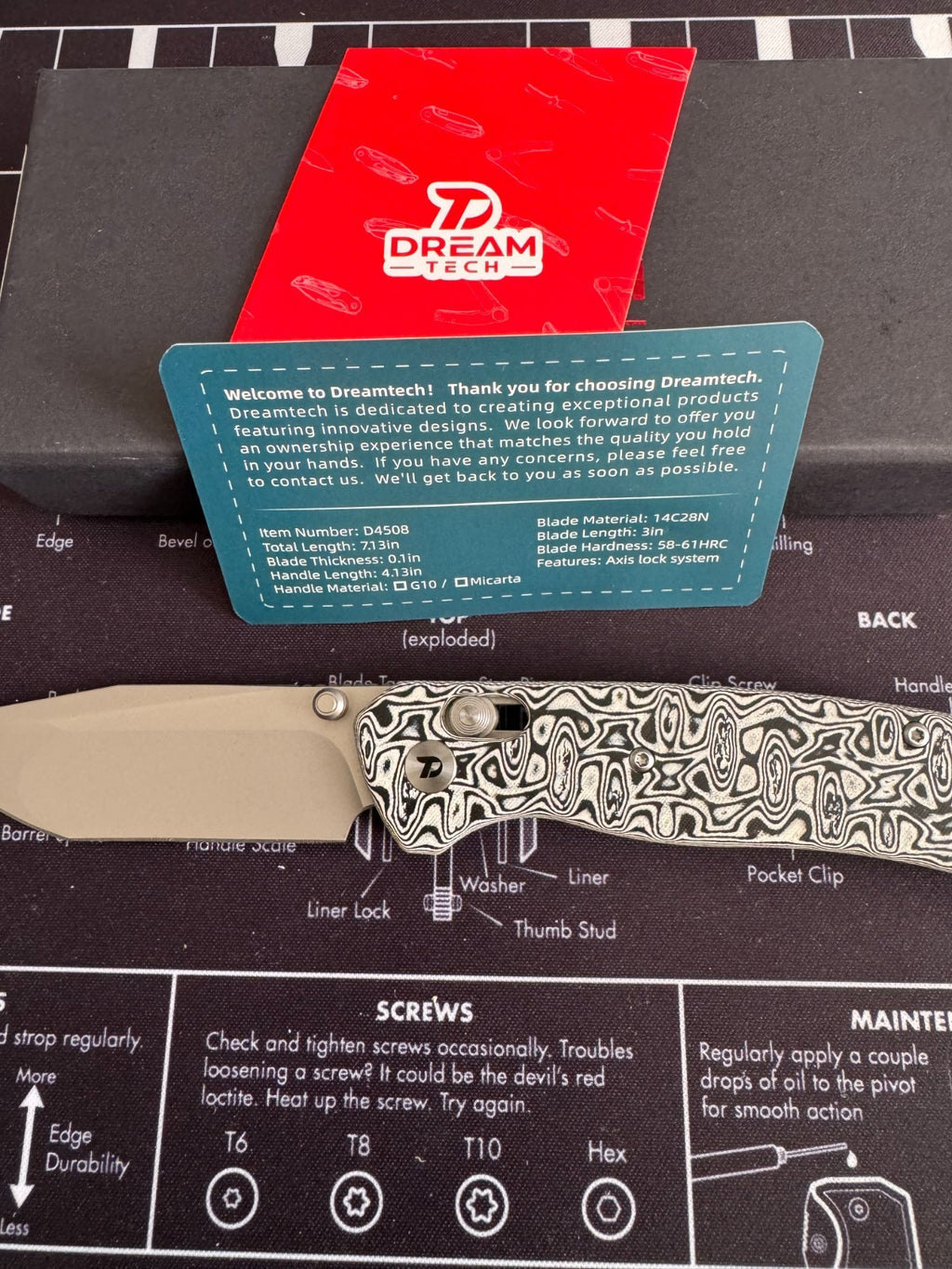 DREAMTECH D4508MBW 14C28N Satin DropRaindrop G10