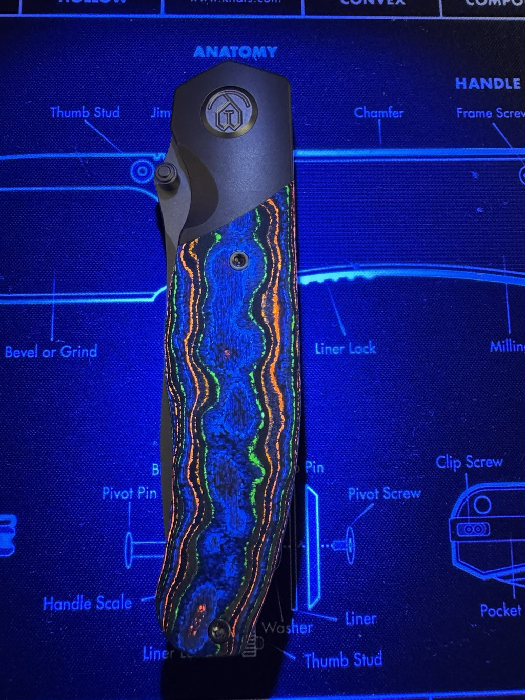 KB  Velvet Snake M390/TITANIUM & 80's Camo Carbon Fiber