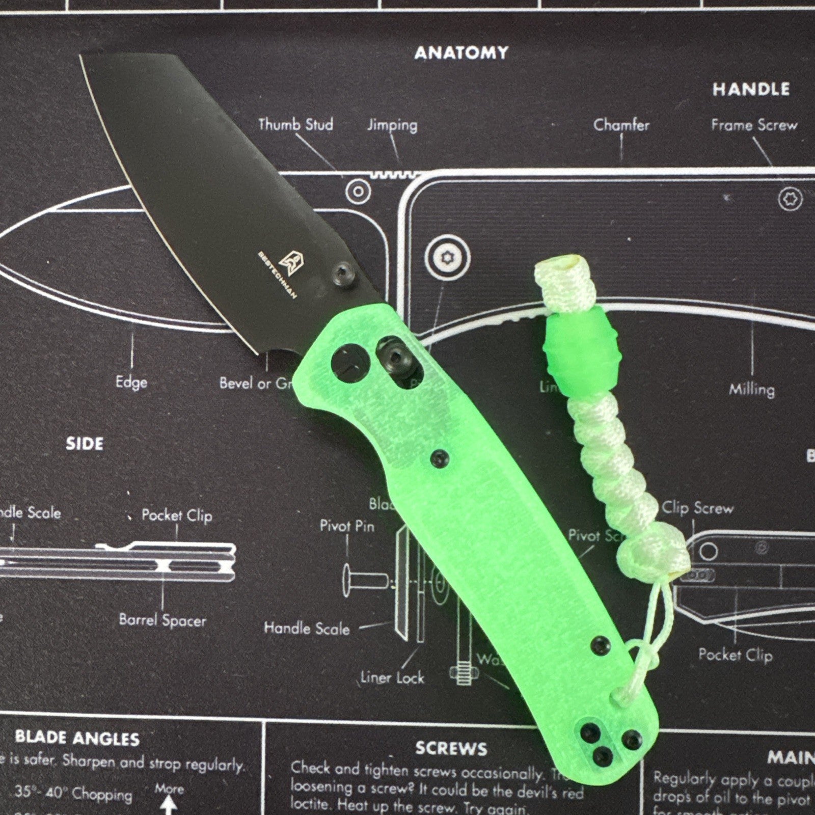 Exclusive Bestechman Glow Cicada’s Wing Knife