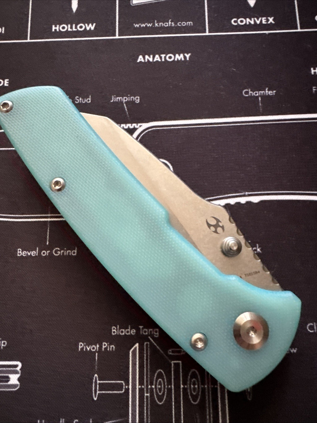 Kansept MAIN STREET T1015B4 BLUE G10 HANDLE STONEWASHED 154CM BLADE DIRK