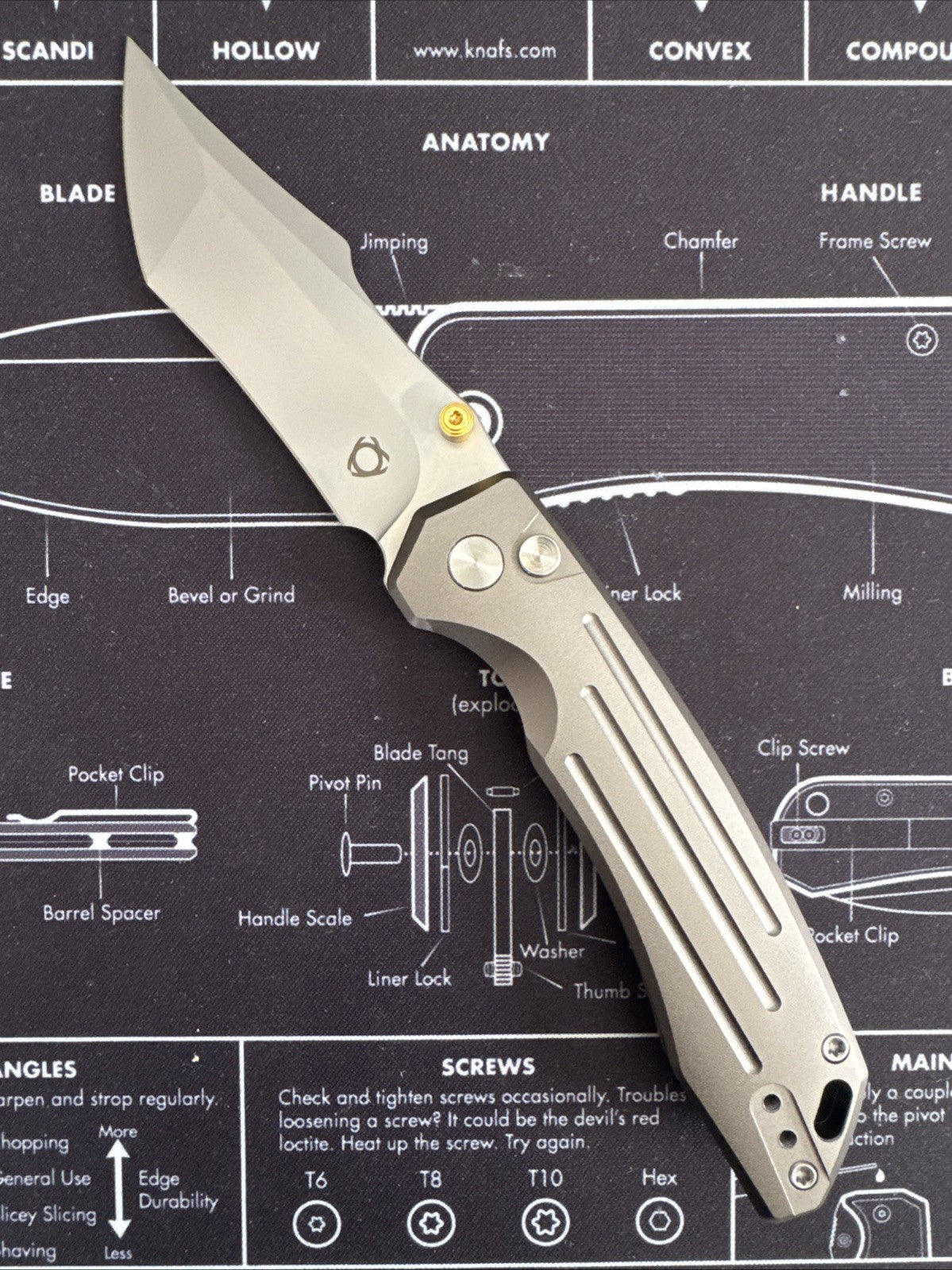 SixLeaf SL-82-Gray Folding Knife 14C28N Blade aluminum alloy Handle Pocket Knife