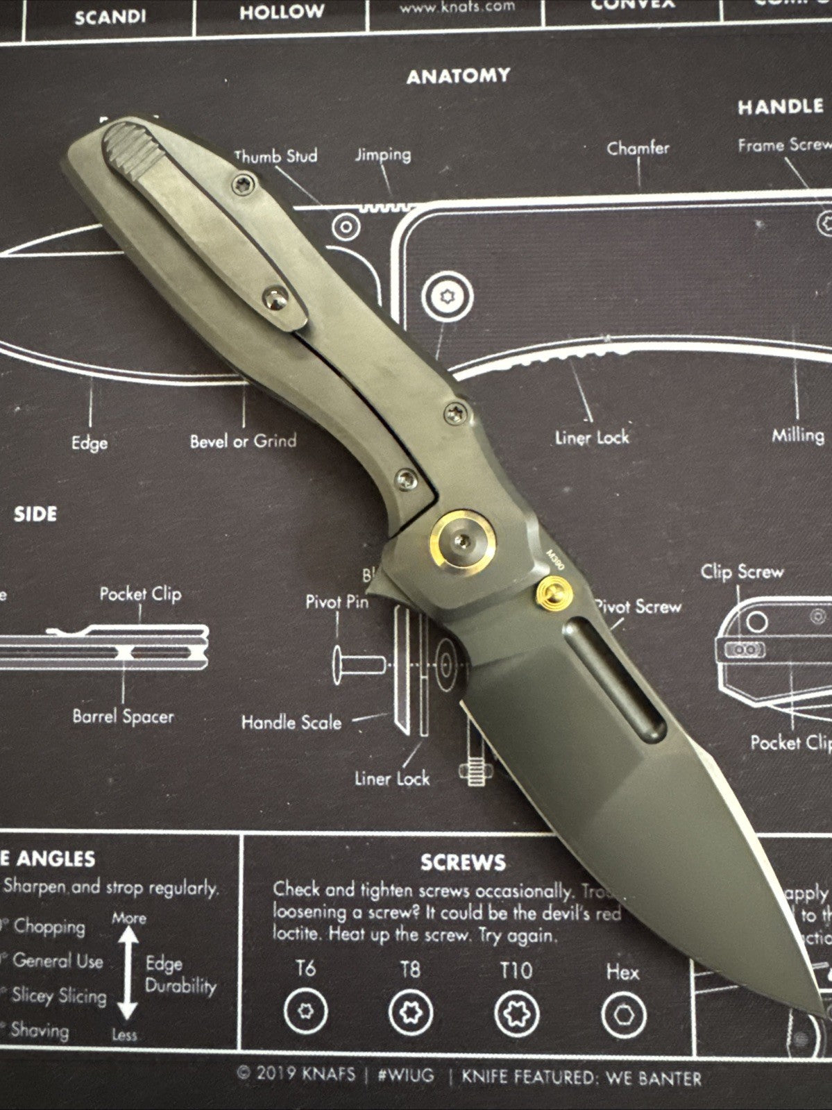 Remette RT-TwoFace Knife M390 Spear Point Blade DLC Titanium Configurable Deploy