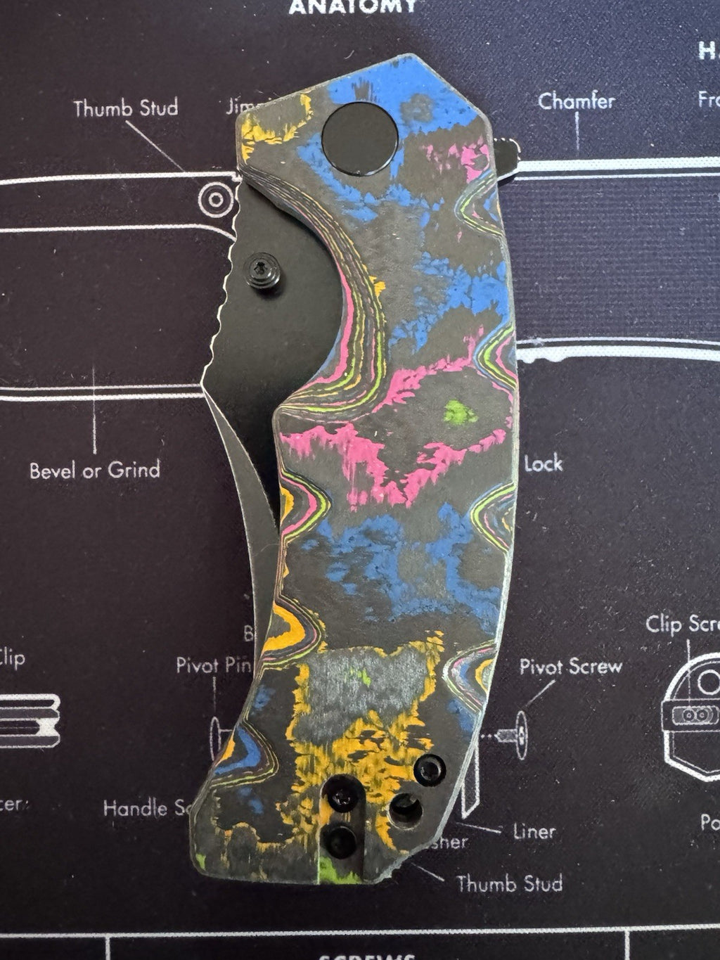 Ground Zero Black PVD D2 - Core 80s Camo Carbon