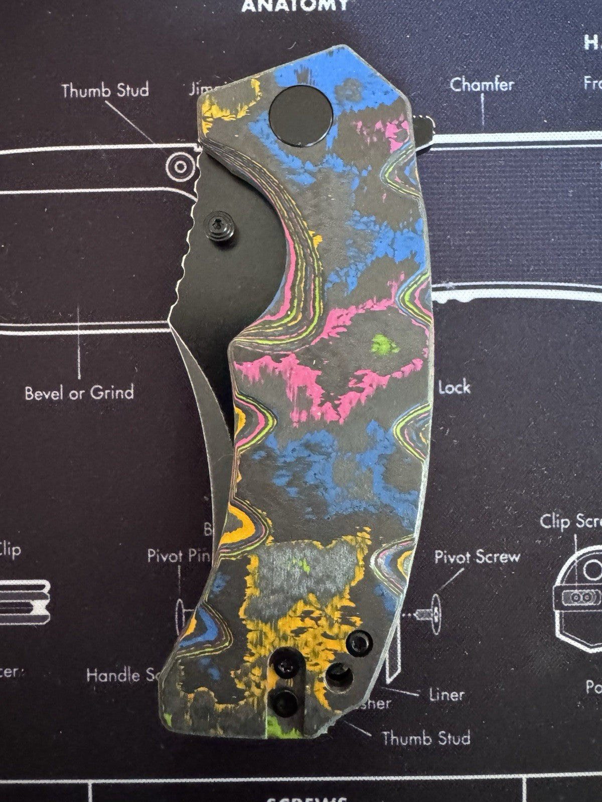Ground Zero Black PVD D2 - Core 80s Camo Carbon