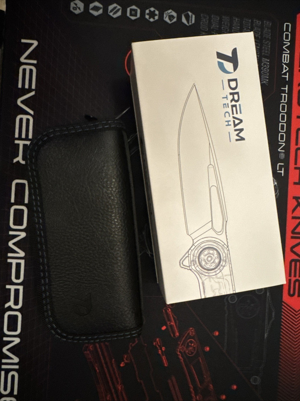 Dreamtech Dtk618tg Titanium M390 Pocket Knife Titanium Handle