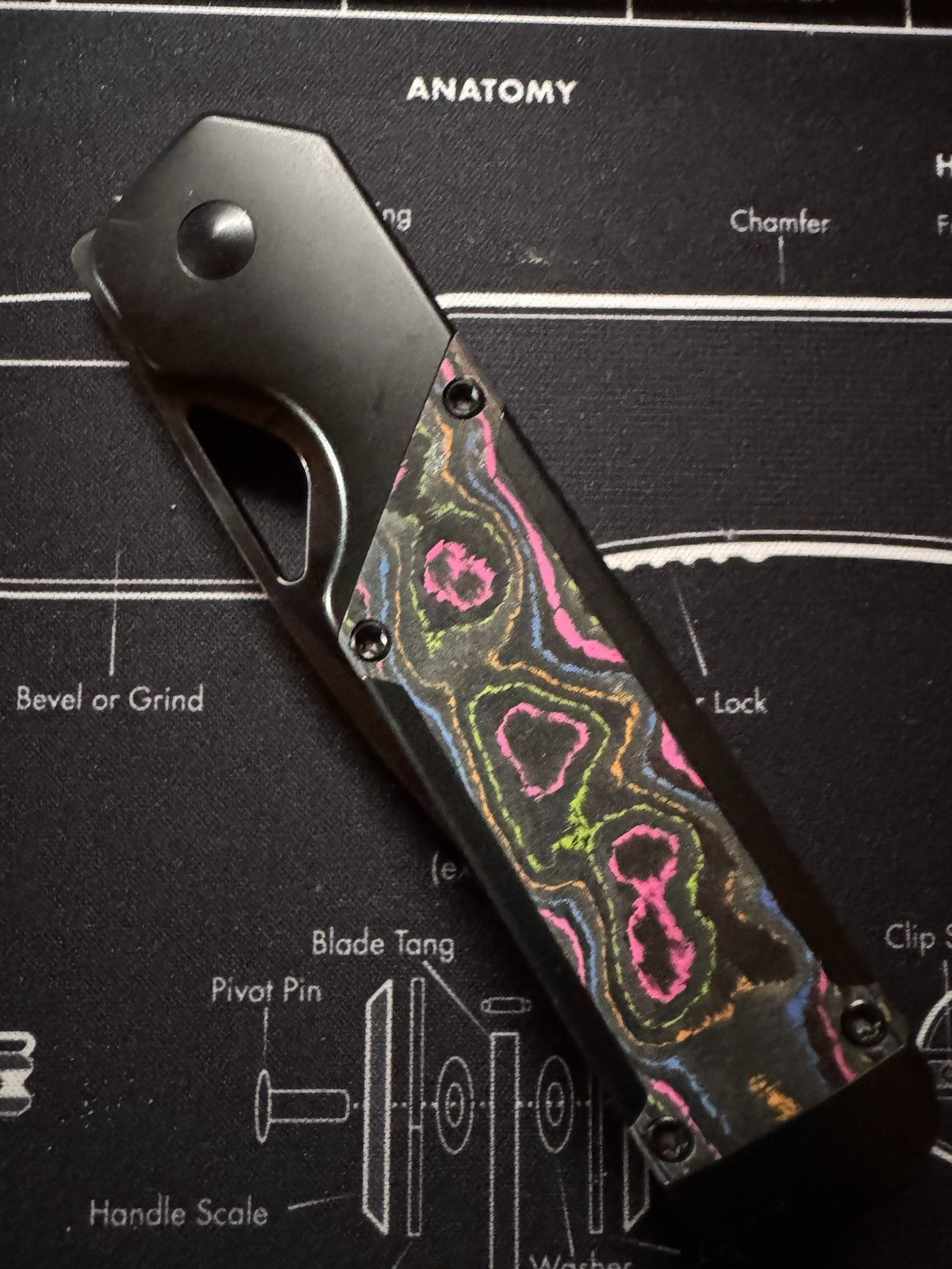 🔥#161 Kizer Militaw, DLC M390, Titanium + 80s Camo Carbon RARE FULL SIZE