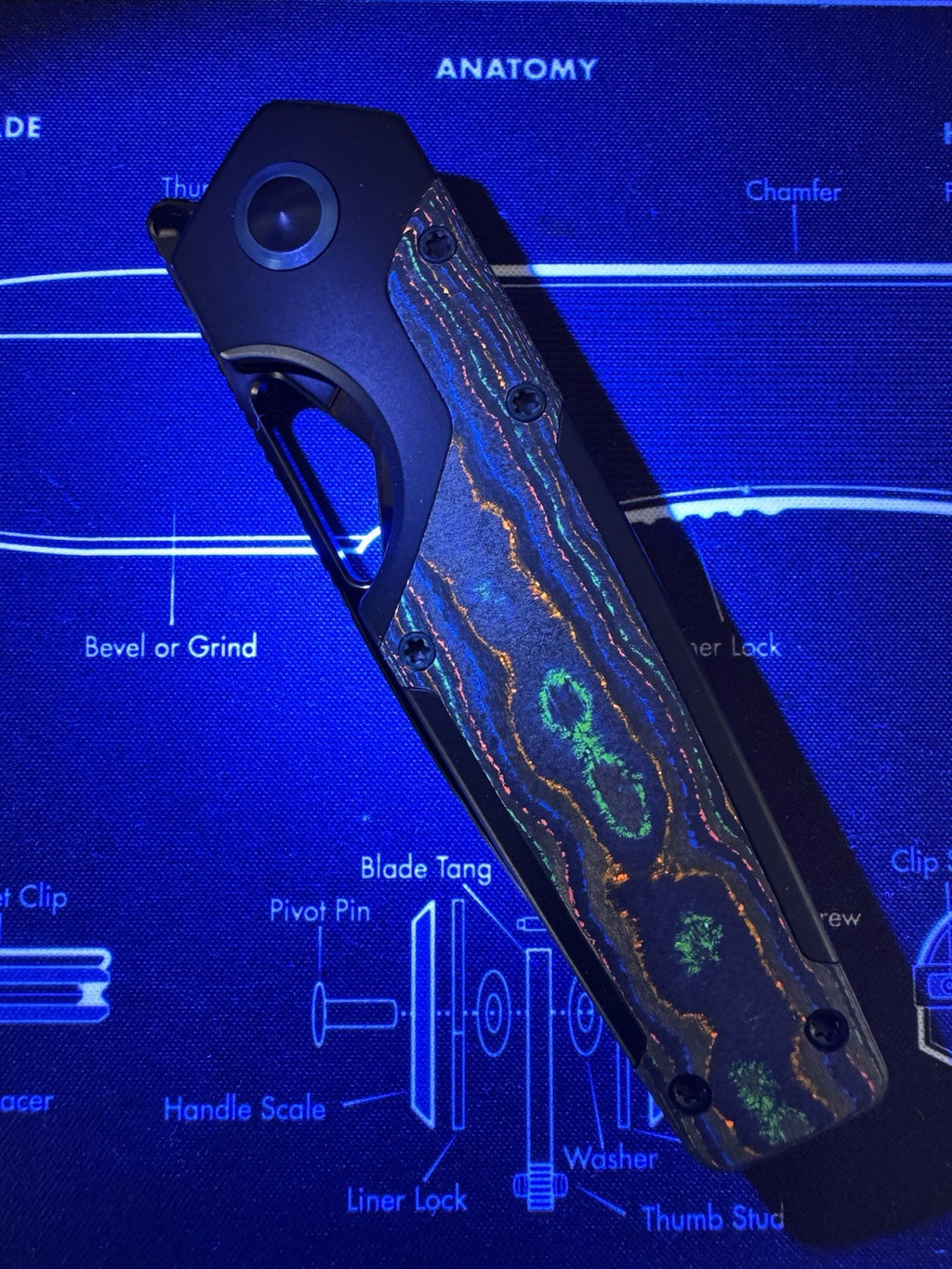 Kizer Serpentine 80s Folding Pocket Knife Elmax Blade Titanium