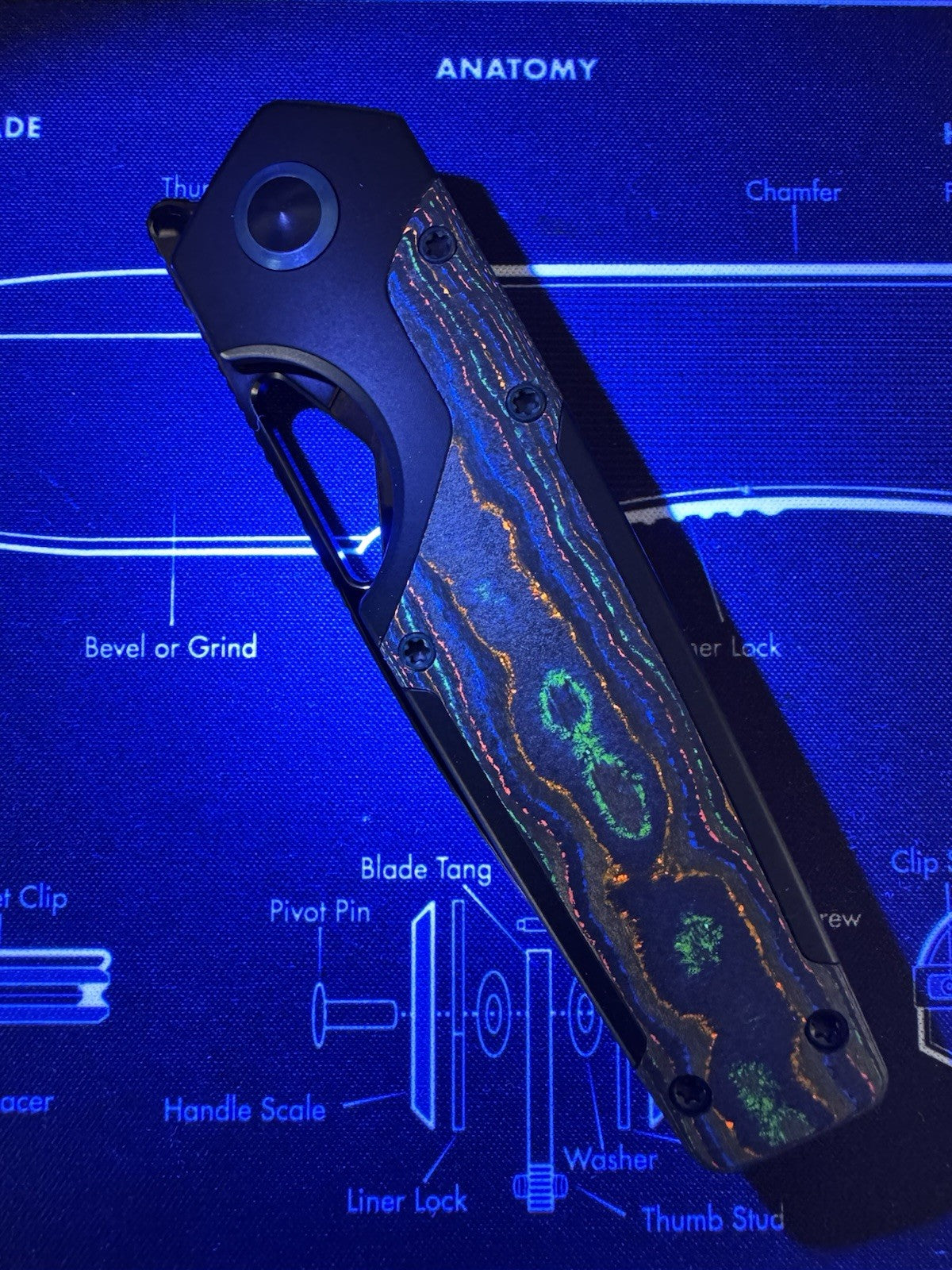 Kizer Serpentine 80s Folding Pocket Knife Elmax Blade Titanium