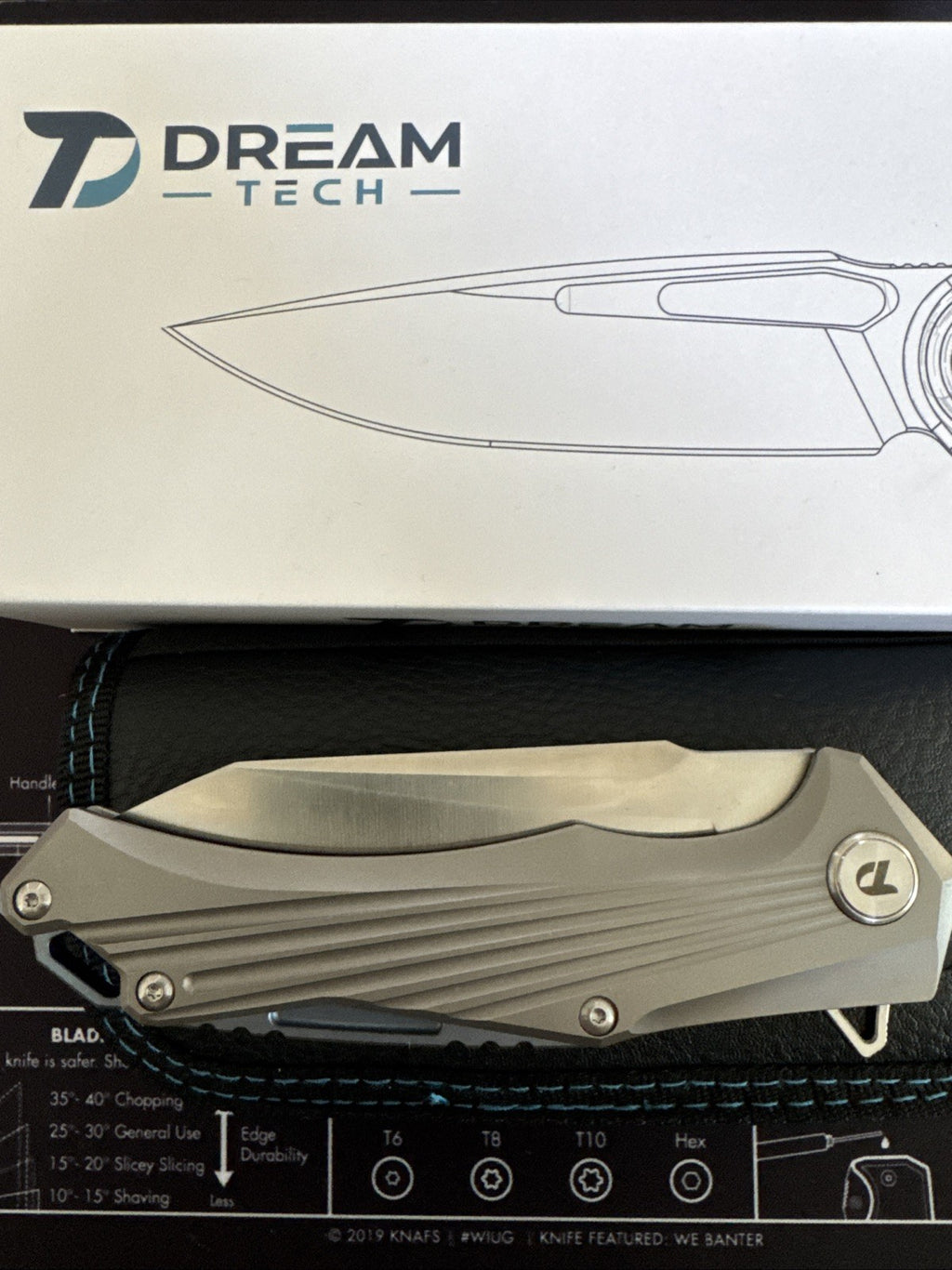 Dreamtech D3287th Anodized Titanium D2 Steel Full Size!!